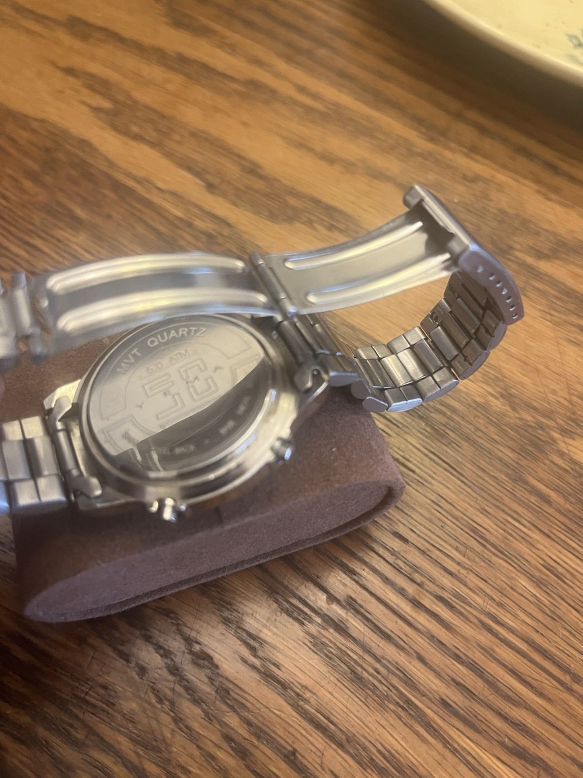 Yema 50th Anniversary Analog-Digital Stainless Steel Watch White Dial 50m Rare