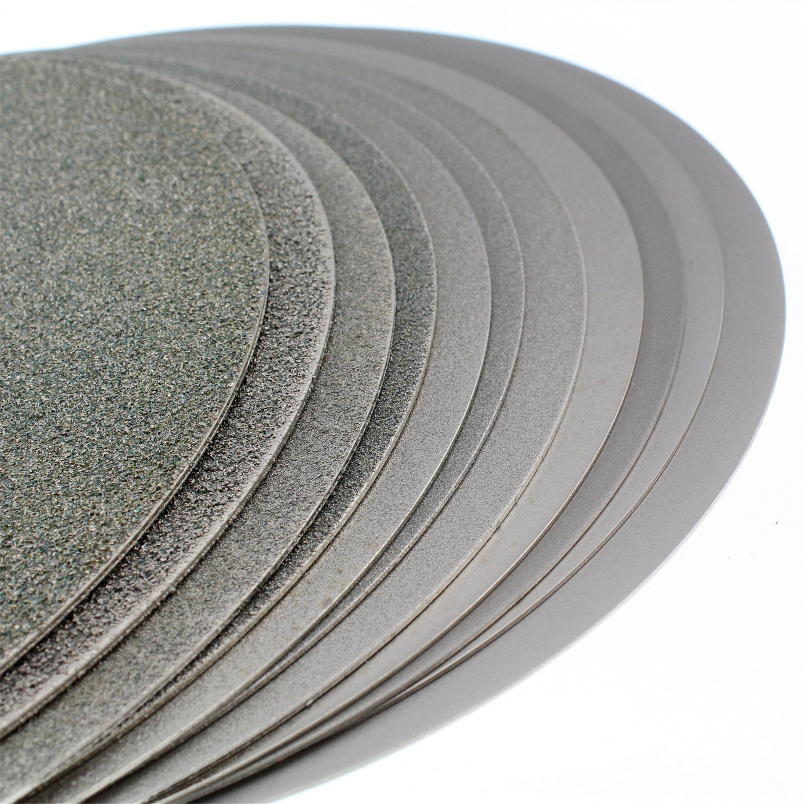 10 inch Diamond Grinding Wheel 60-1200 Grit Coated Flat Lap Disc Lapidary