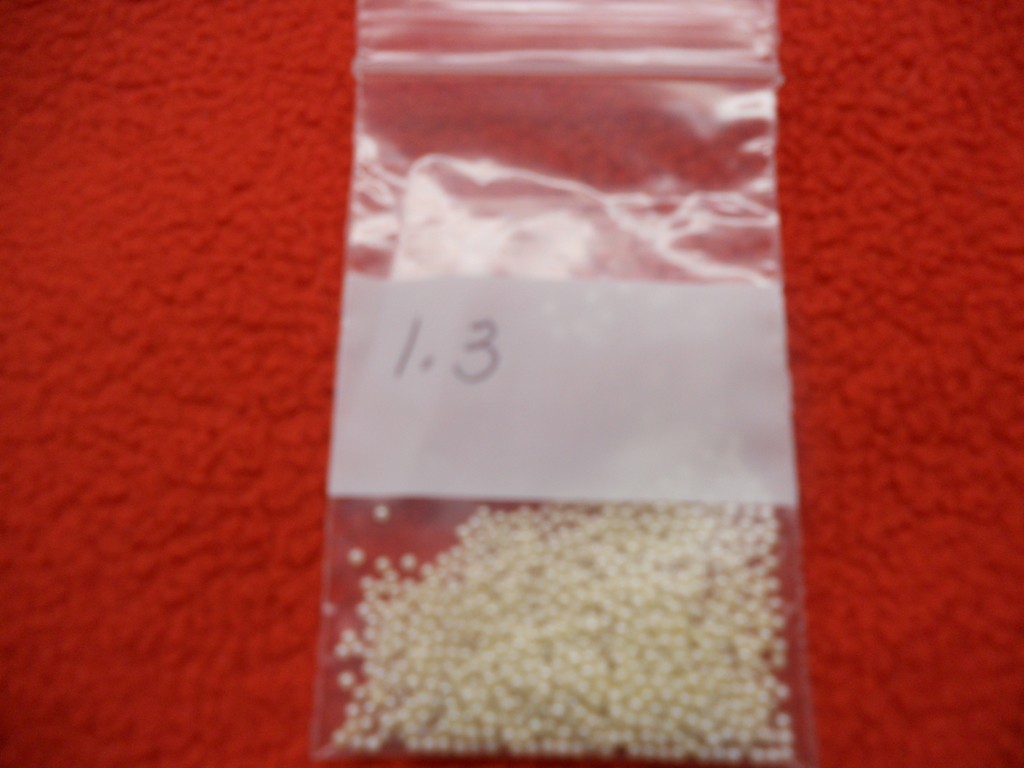 3 Pc SEED PEARLS LOOSE 1.2MM TO 1.7MM HARD TO FIND OVER 3000 PC VERY GOOD COND