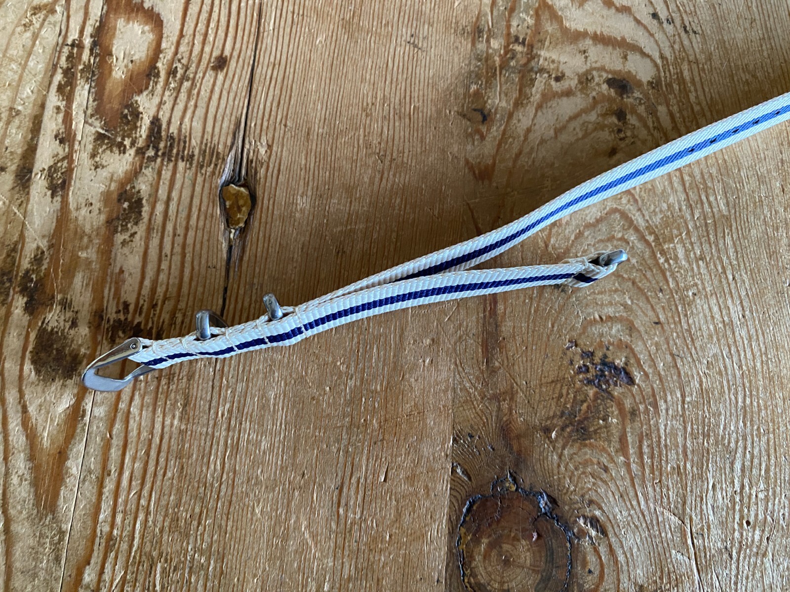 Nato Watch Strap 20 mm Width 25.5 cm Length Navy & Natural
