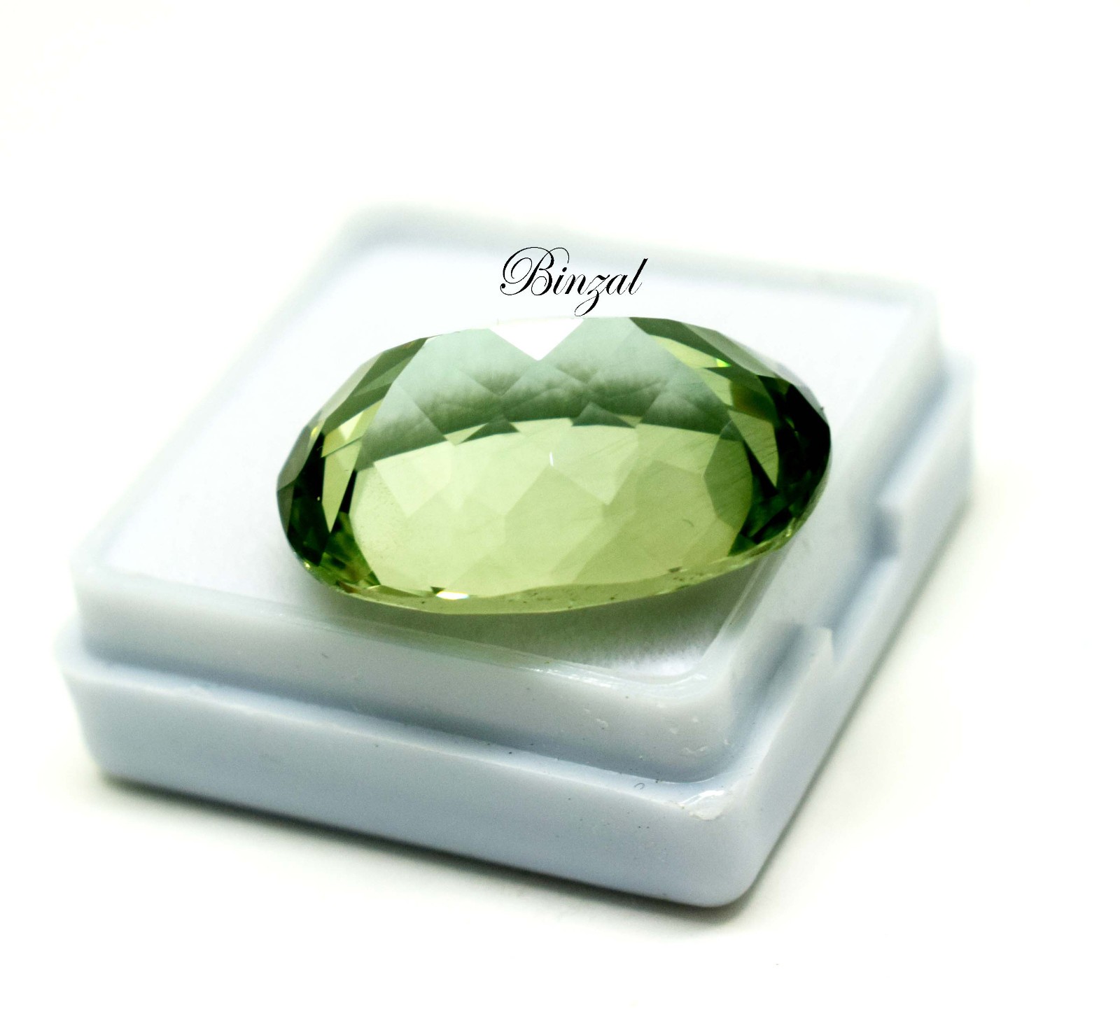 Long Cushion Cut 27 Ct Natural Soft Green Prasiolite Green Amethyst Gemstone