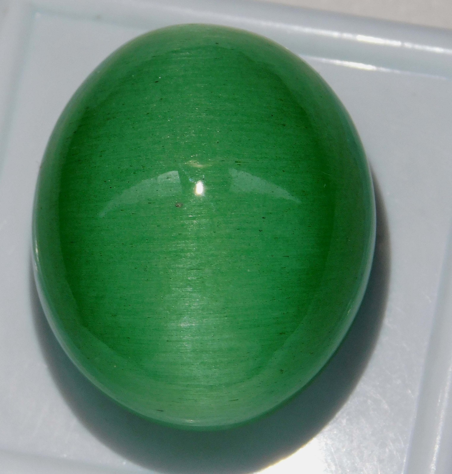 104.35 Ct Untreated Natural Green Chrysoberyl Cat’s Eye Cabochon Cut Gemstone