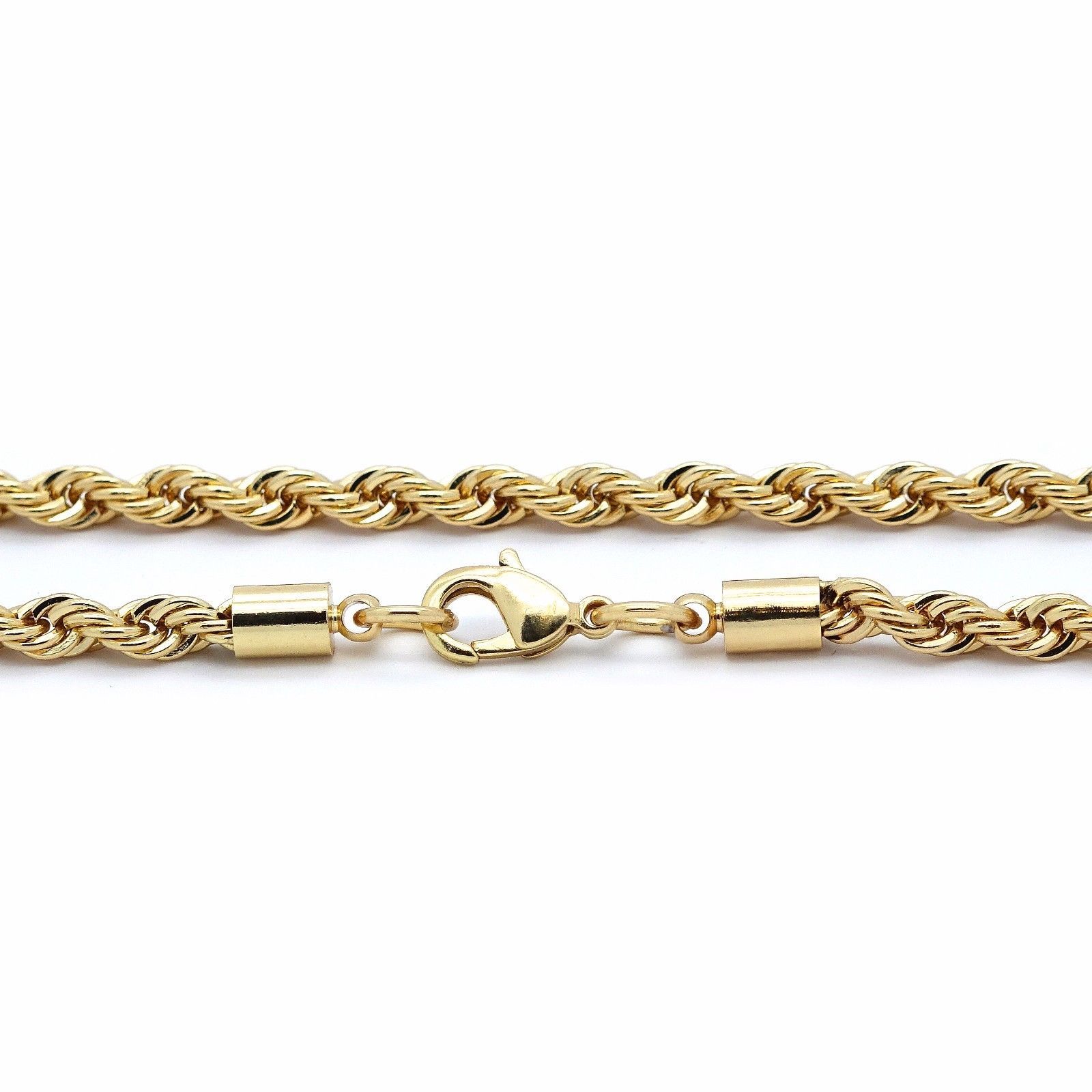 Men 14k Gold Plated Buddha Pendant Cubic-Zirconia 24″ Rope & 30″ Cuban Chain