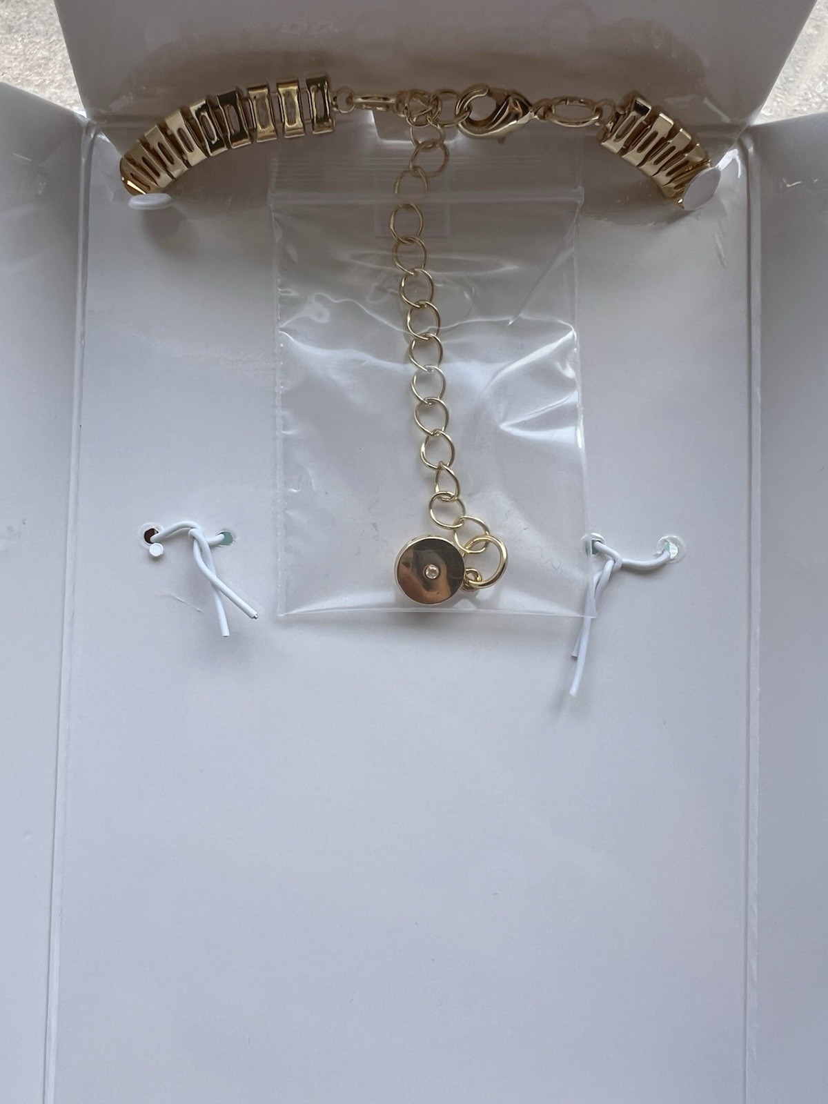 Piper K Gold Tone Plated Cubic Zirconia Choker Necklace