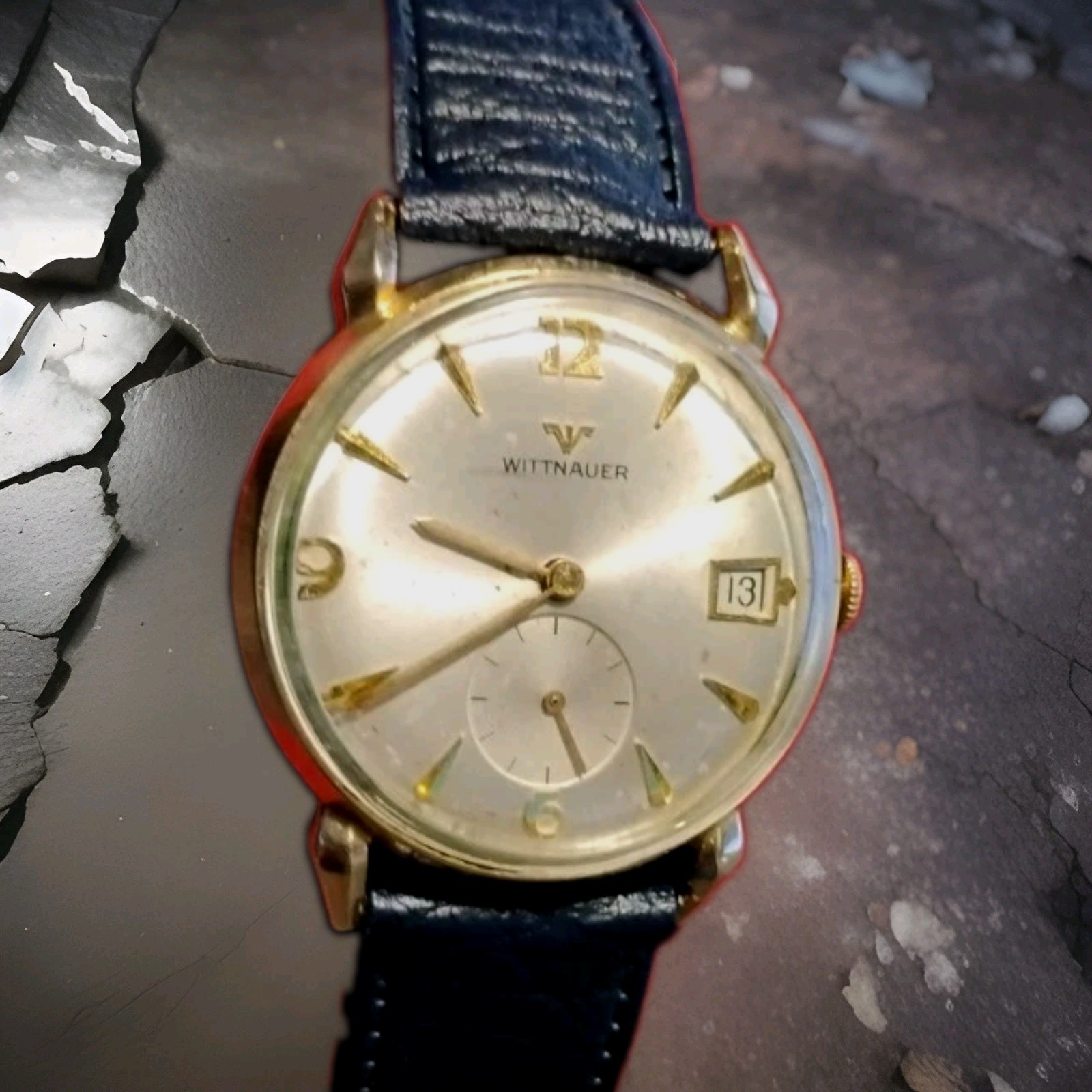Wittnauer C11K 17j Men’s 10k Rolled Gold 33.35mm Wristwatch Beautiful Condition.