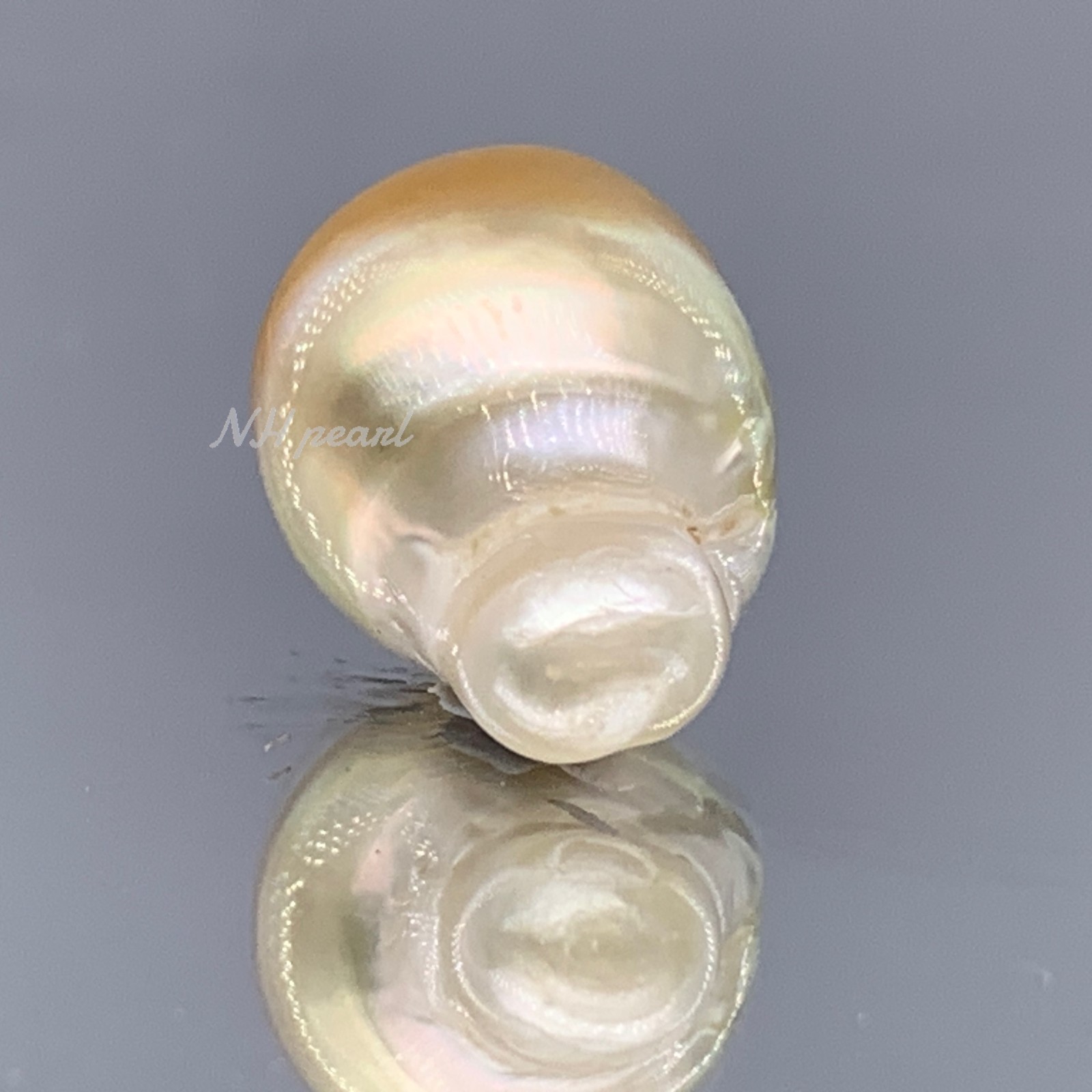 South Sea Pearl Gold Baroque 12.3mm x 17.5mm, 3.47g undrilled