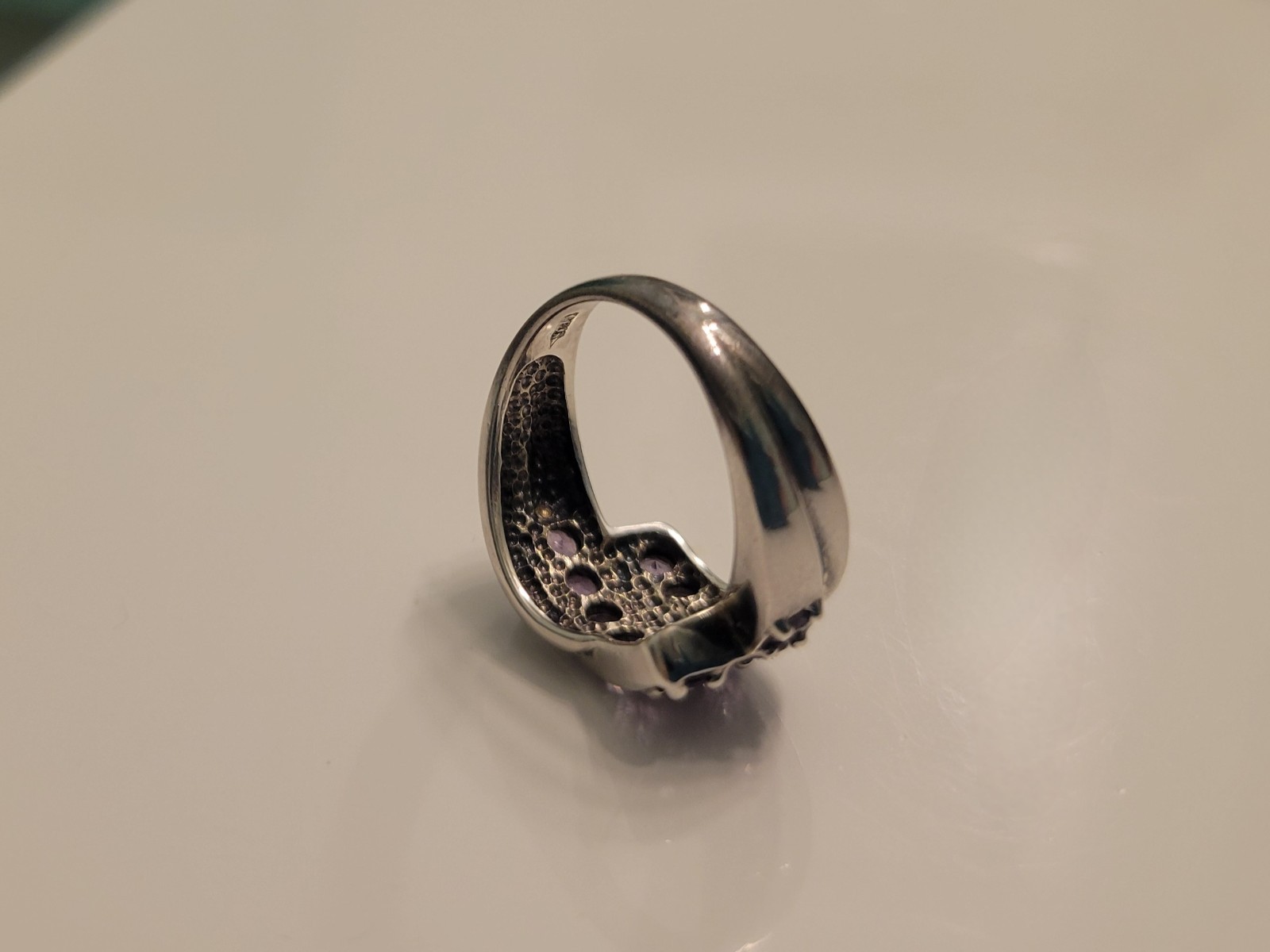 3 Ct Medium Shade Amethyst 925 Sterling Silver Ring Sz 7