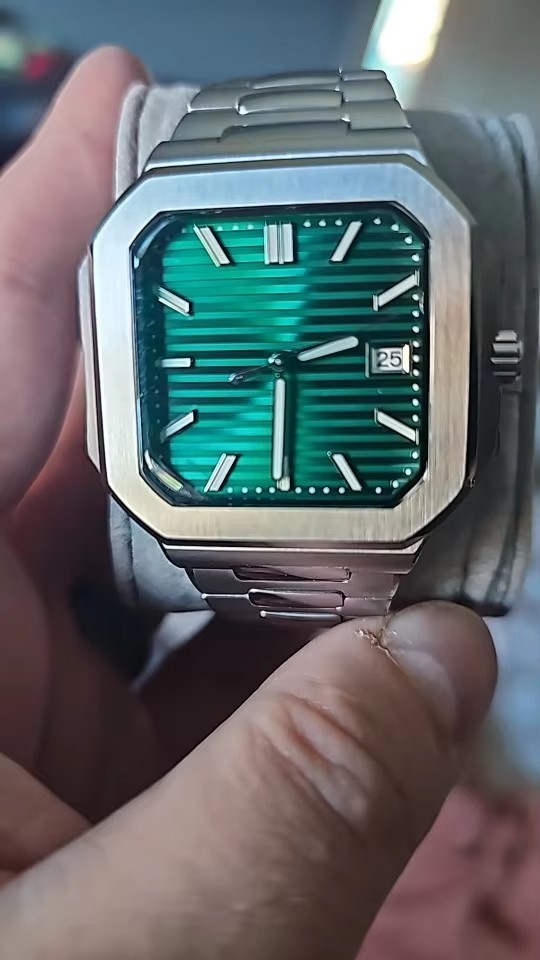 29.5mm Watch Dial Square Horizontal Stripe Retro Design For NH35 NH36 Parts