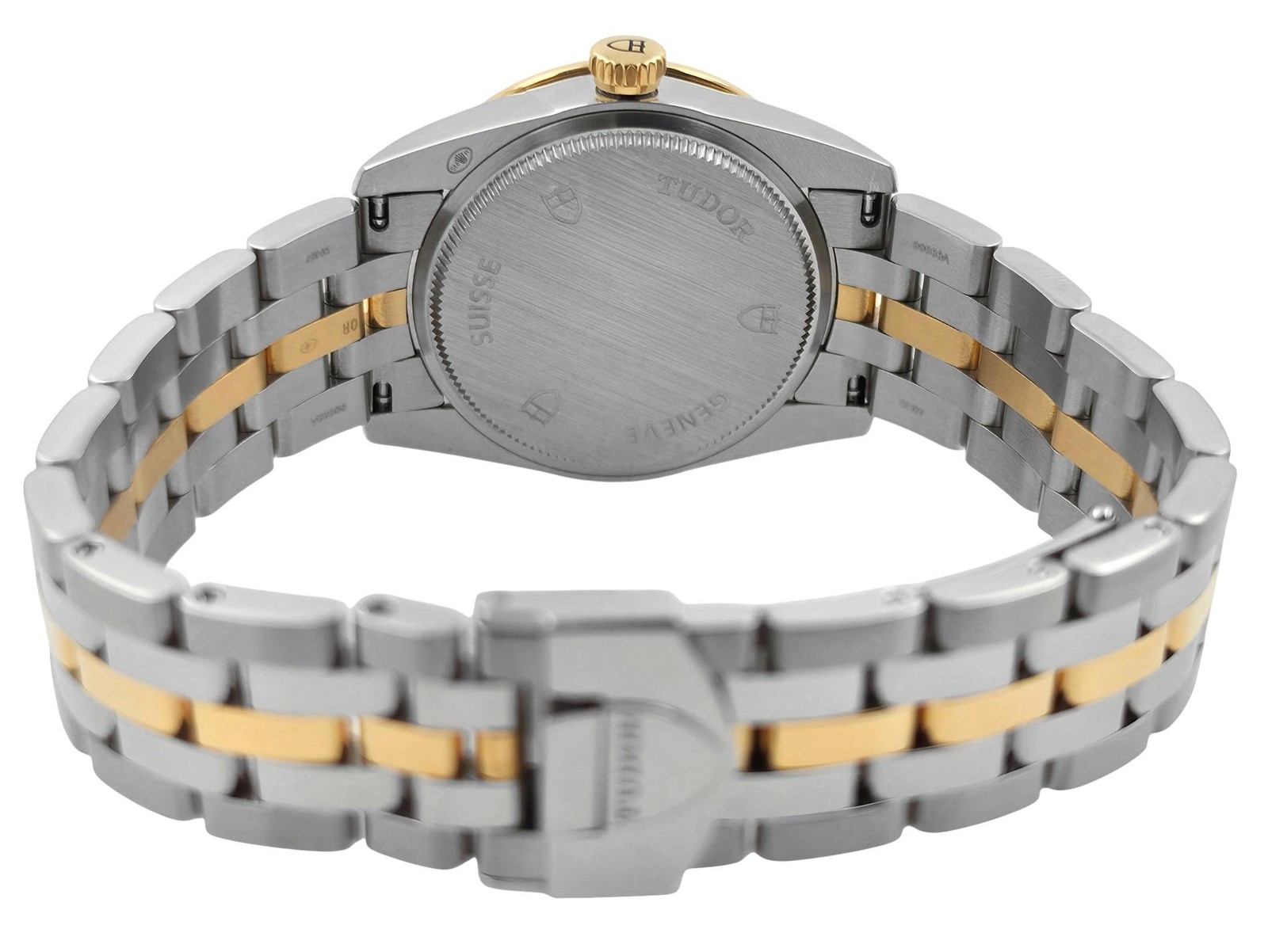 Tudor Glamour 53023 Champagne Factory Diamond Bezel Dial Gold Steel 31MM Ladies