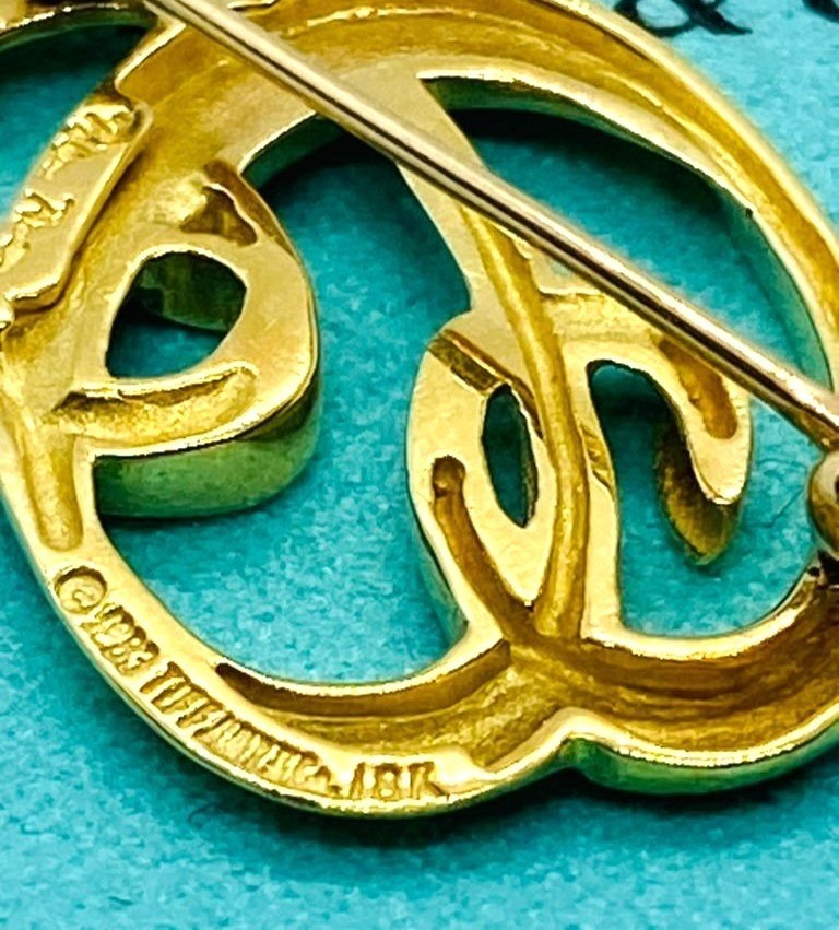 Tiffany & Co Paloma Picasso 18K Gold 1983 Brooch