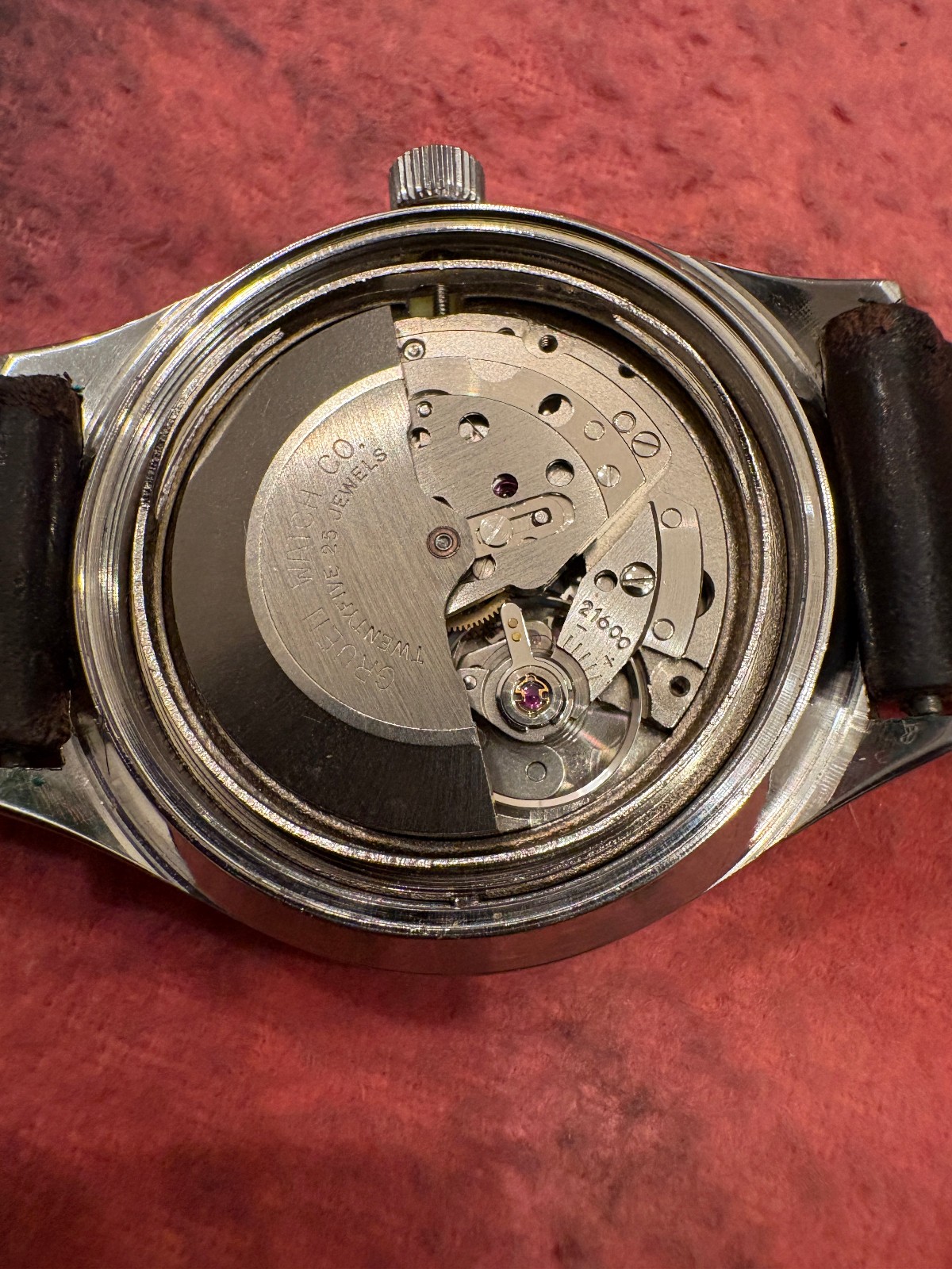 1970s Primato Gruen stainless steel automatic mens watch PUW 1561 calibre