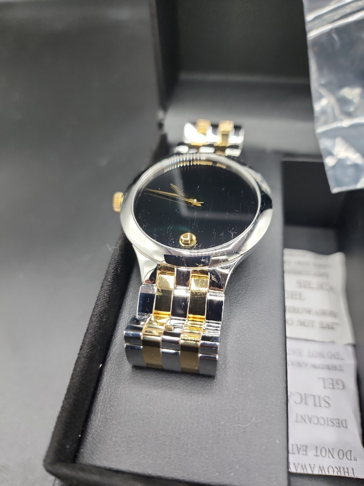 Movado Men’s Veturi Two-Tone Stainless Steel Watch – New In Box & New Battery