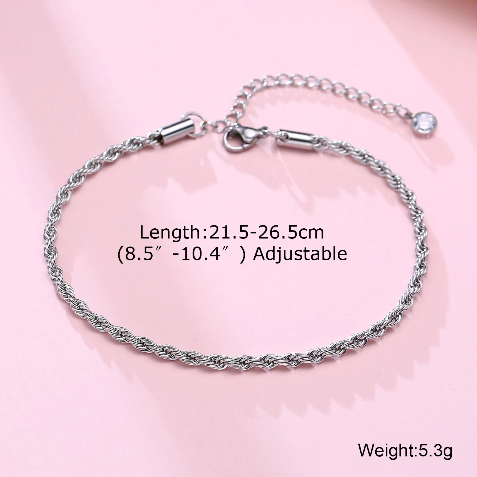 Figaro Chain Anklet,Figaro Chain Ankle Bracelet for Men Women,Everyday Dainty An