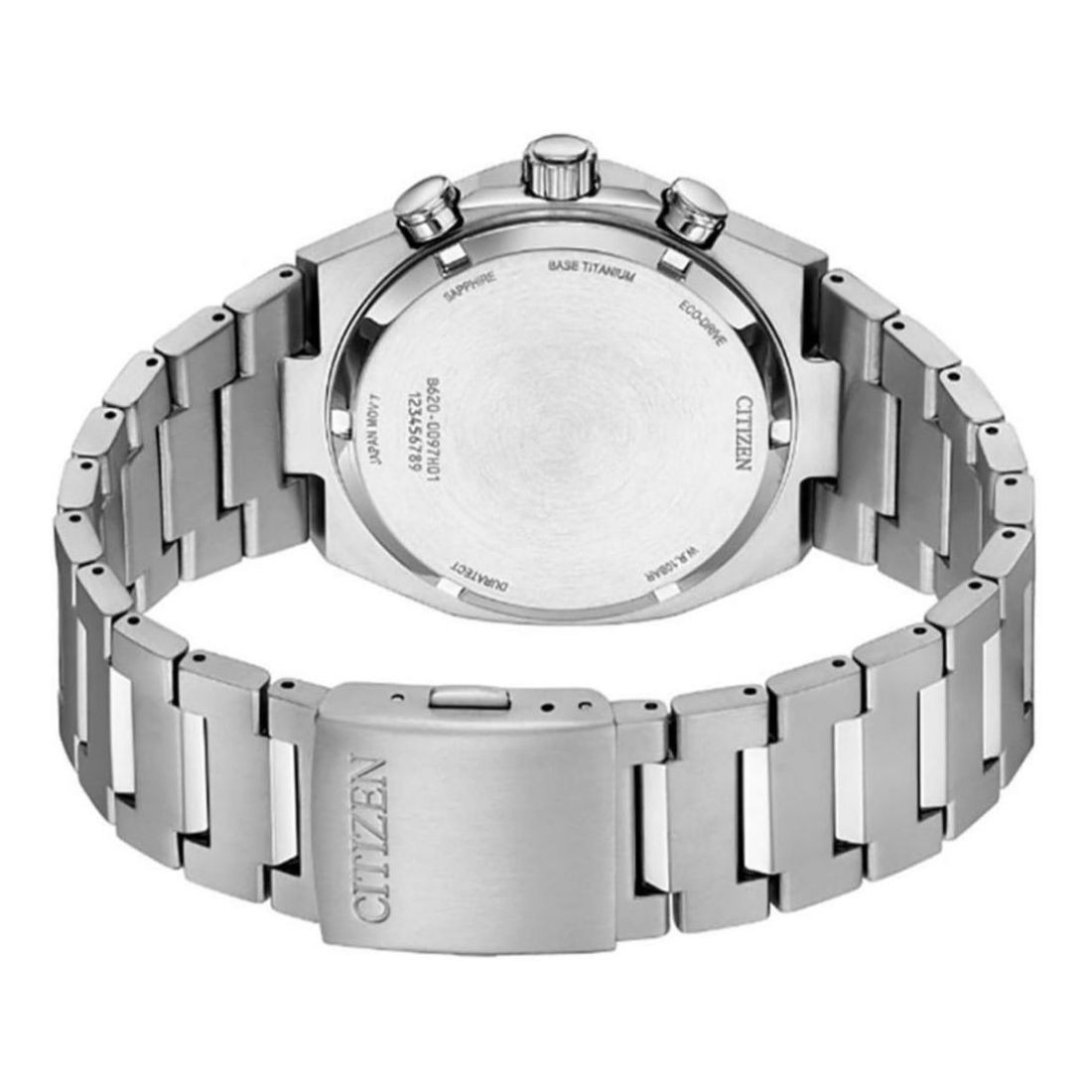 Citizen Men’s Zenshin Super Titanium Eco Drive White Dial Watch AW0130-85A