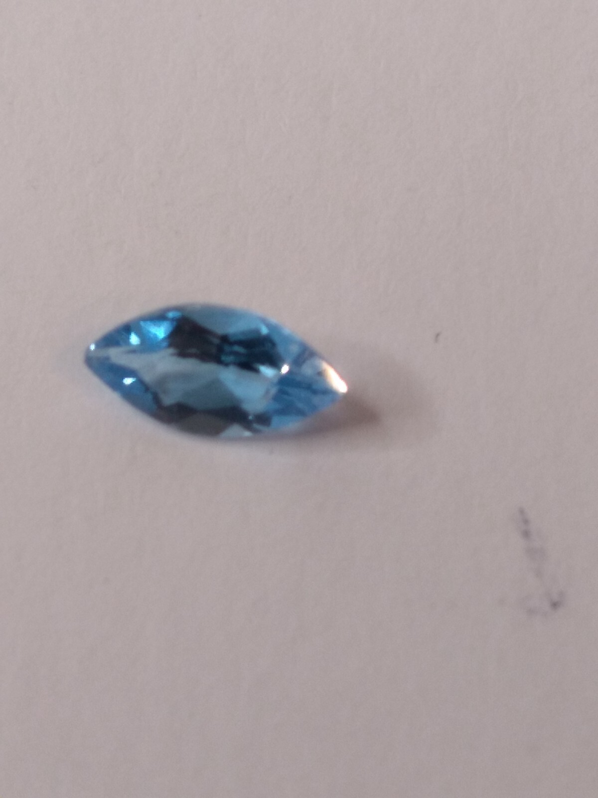 Swiss Blue Topaz! 6×3 mm Marquis Navette Genuine AAA Quality 0.29Ct. Brazil