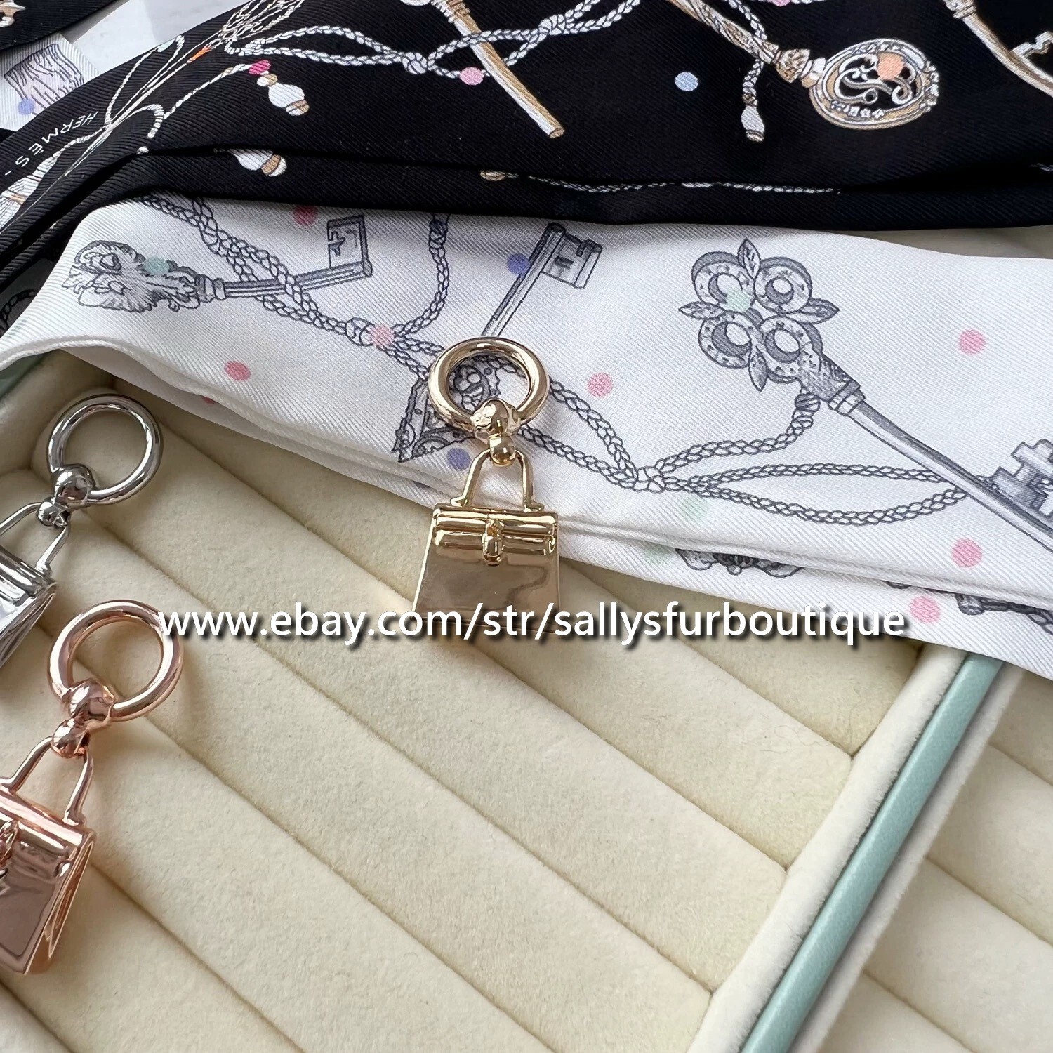Sallys Quality 100% Copper Scarf Ring Mini Bag Buckles Brooch For Silk Scarves
