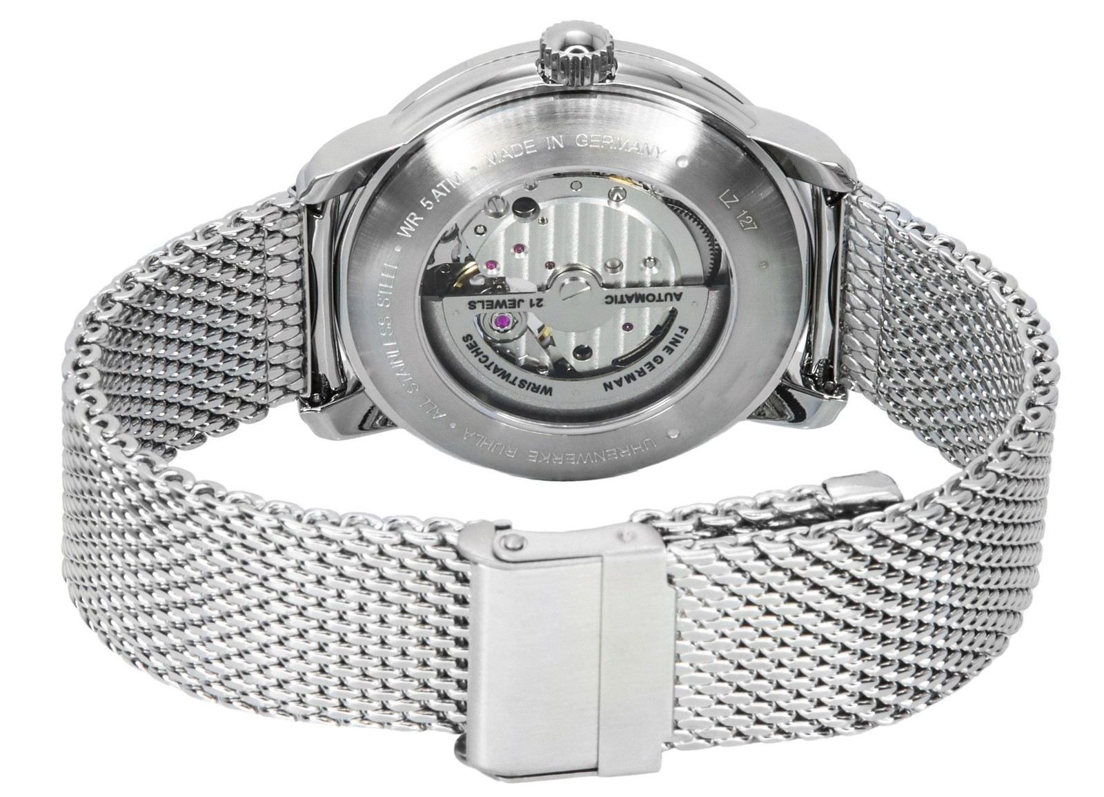 Zeppelin LZ 127 Graf Open Heart Beige Dial Automatic Z7666M5 Mens Watch