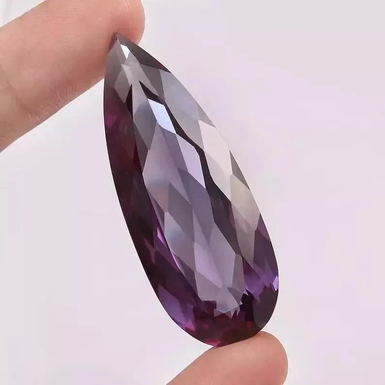 Natural Alexandrite Pear Cut 50.02 Ct+ Color Changing Certified Loose Gemstone!