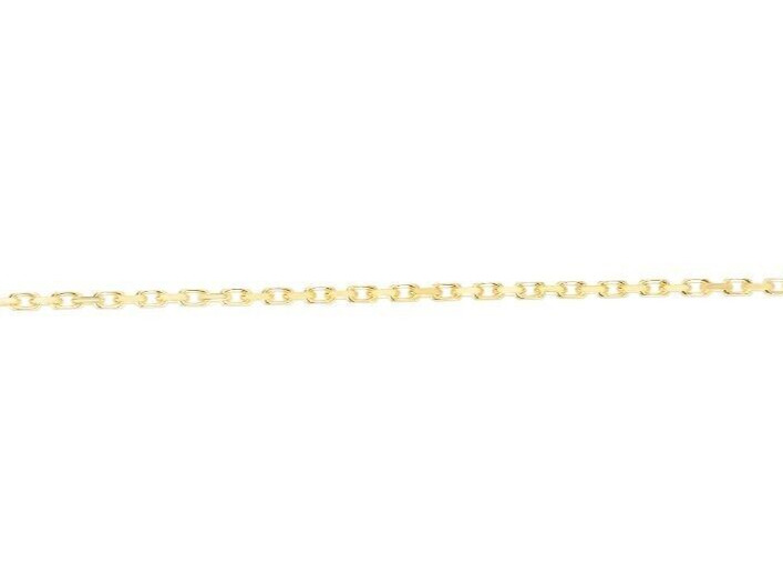 10k Yellow Gold 22″ Solid Anchor French Cable Link Chain/Necklace 12Grams 2.5MM