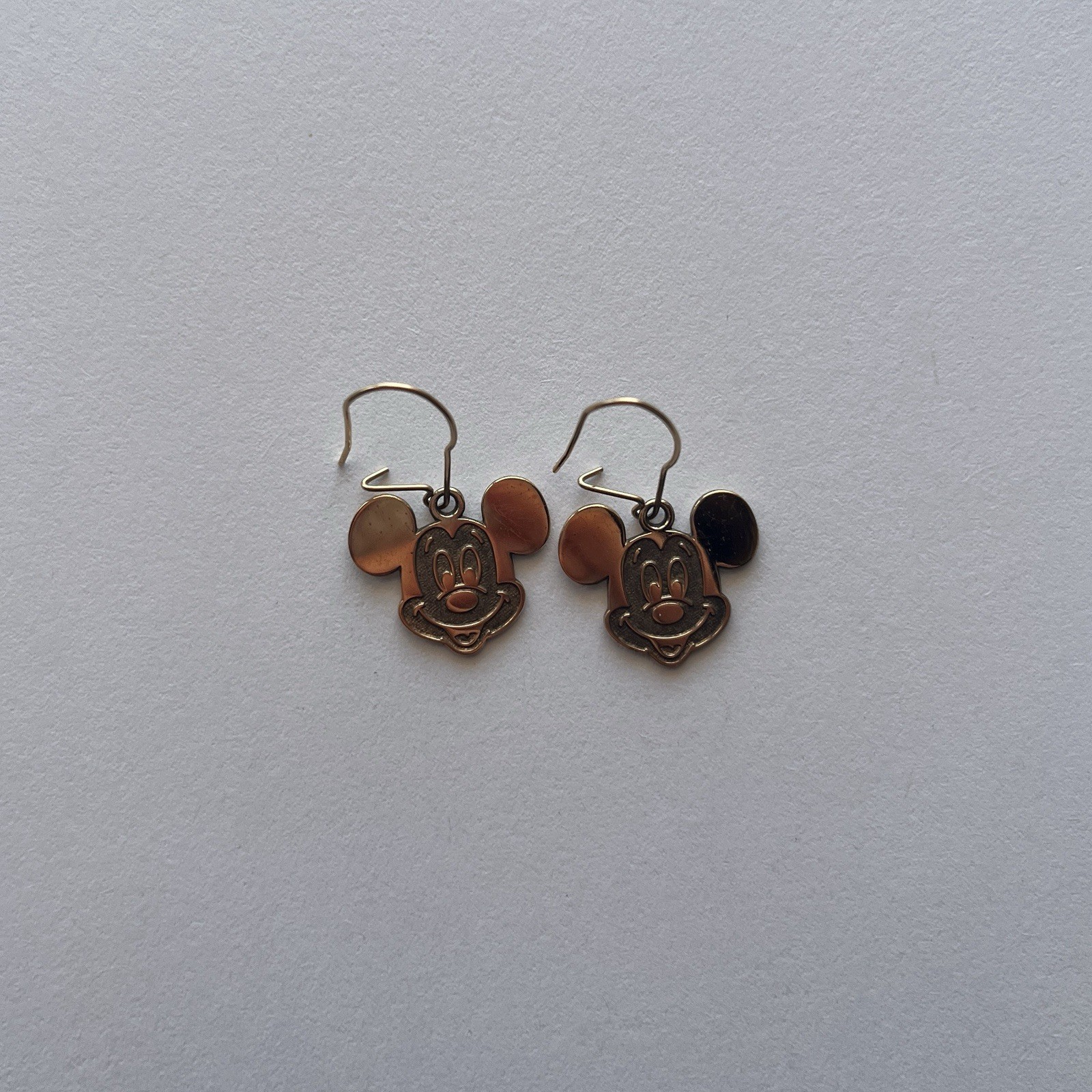 gold plated sterling silver disney mickey mouse earrings