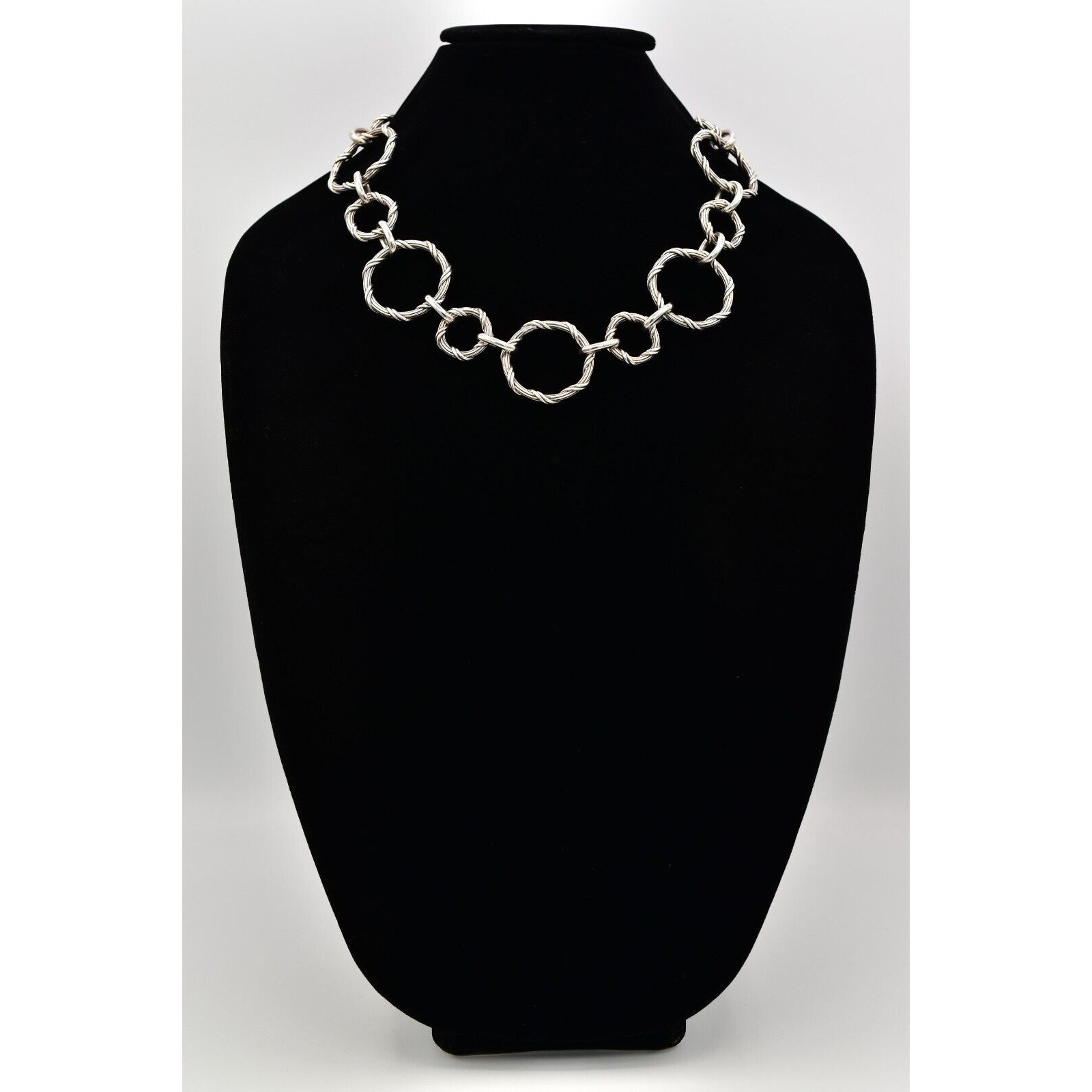 Peter Thomas Roth Sterling Signature 20″ Necklace 135.0g Ribbon Reed Design