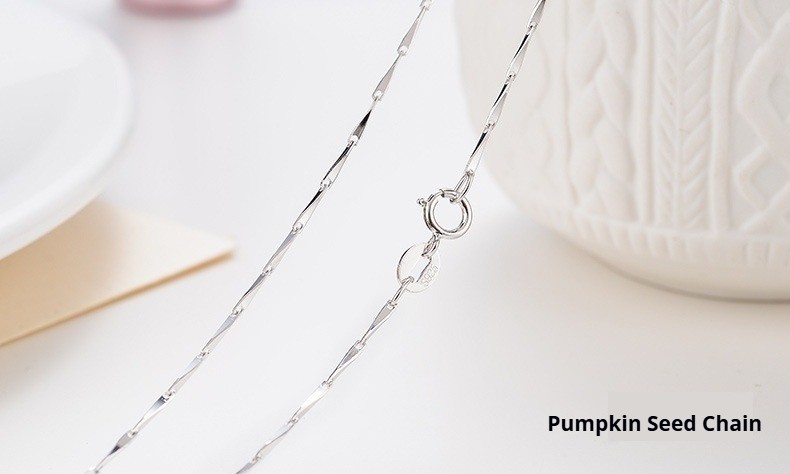 925 Sterling Silver Chain Necklace 45cm Women Layered Dainty Jewelry Gift