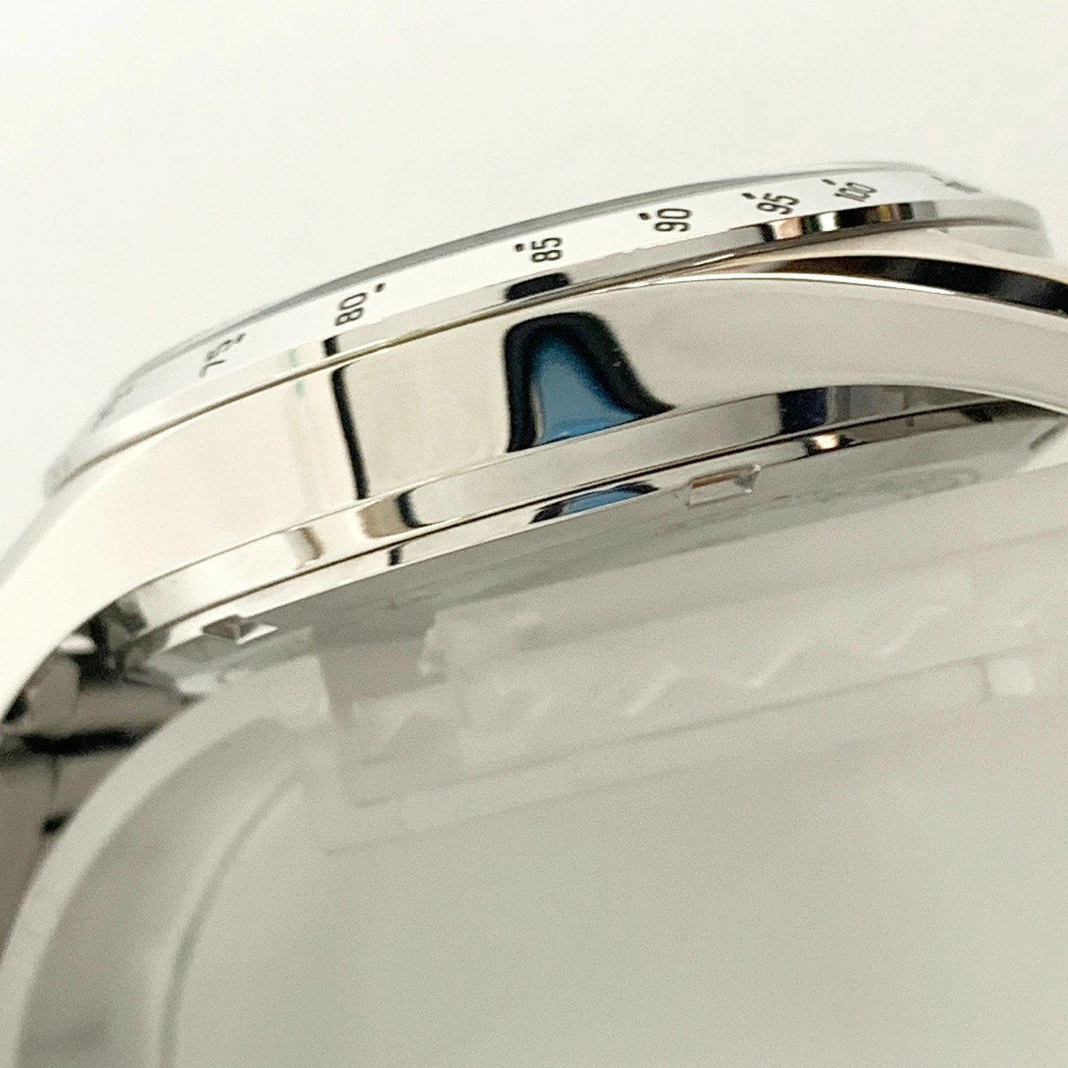 YSACCS Saxney Isaac SY-15219 Silver Quartz SS Saxony Chronograph Men’s Watch