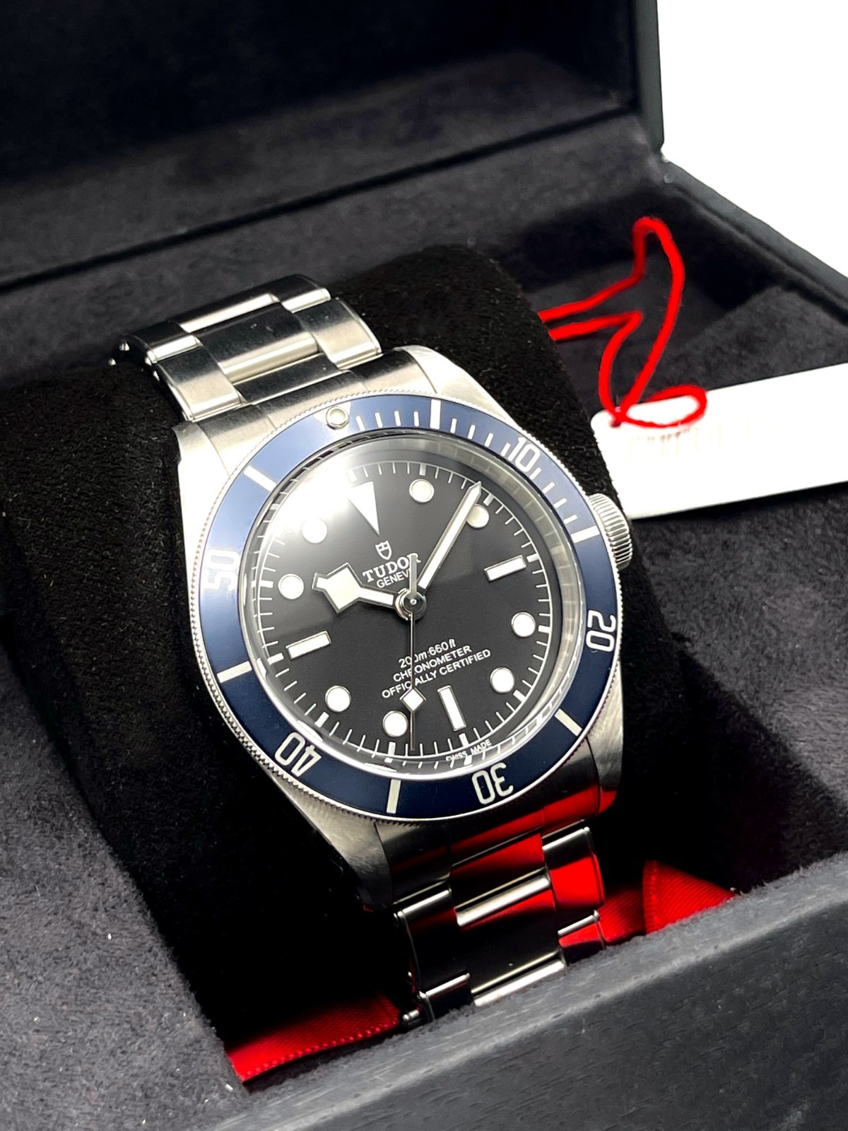 Tudor Heritage Black Bay 41mm 79230B Automatic Black Dial Blue Bezel Papers