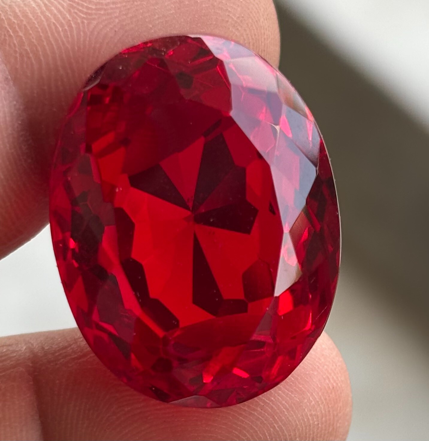 205 CT BIG SIZE Natural Certified Blood Red Ruby Oval Cut Loose Gemstone