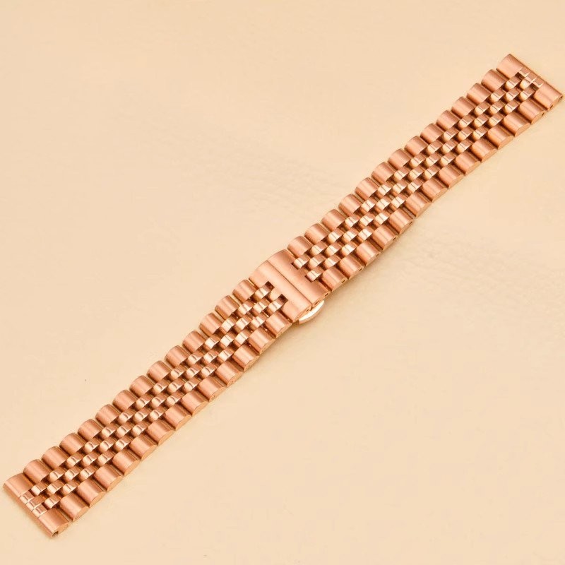 Jubilee 12mm-24mm Wristwatch Strap Metal Bracelet Stainless Steel Watch Band