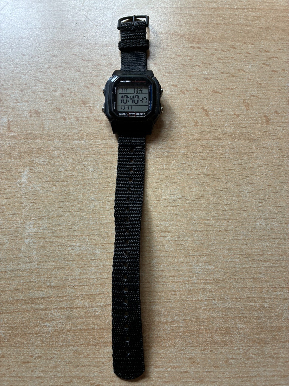 Casio Illuminator Watch Water Resistant 10 Bar 100m Stainless Steel Back