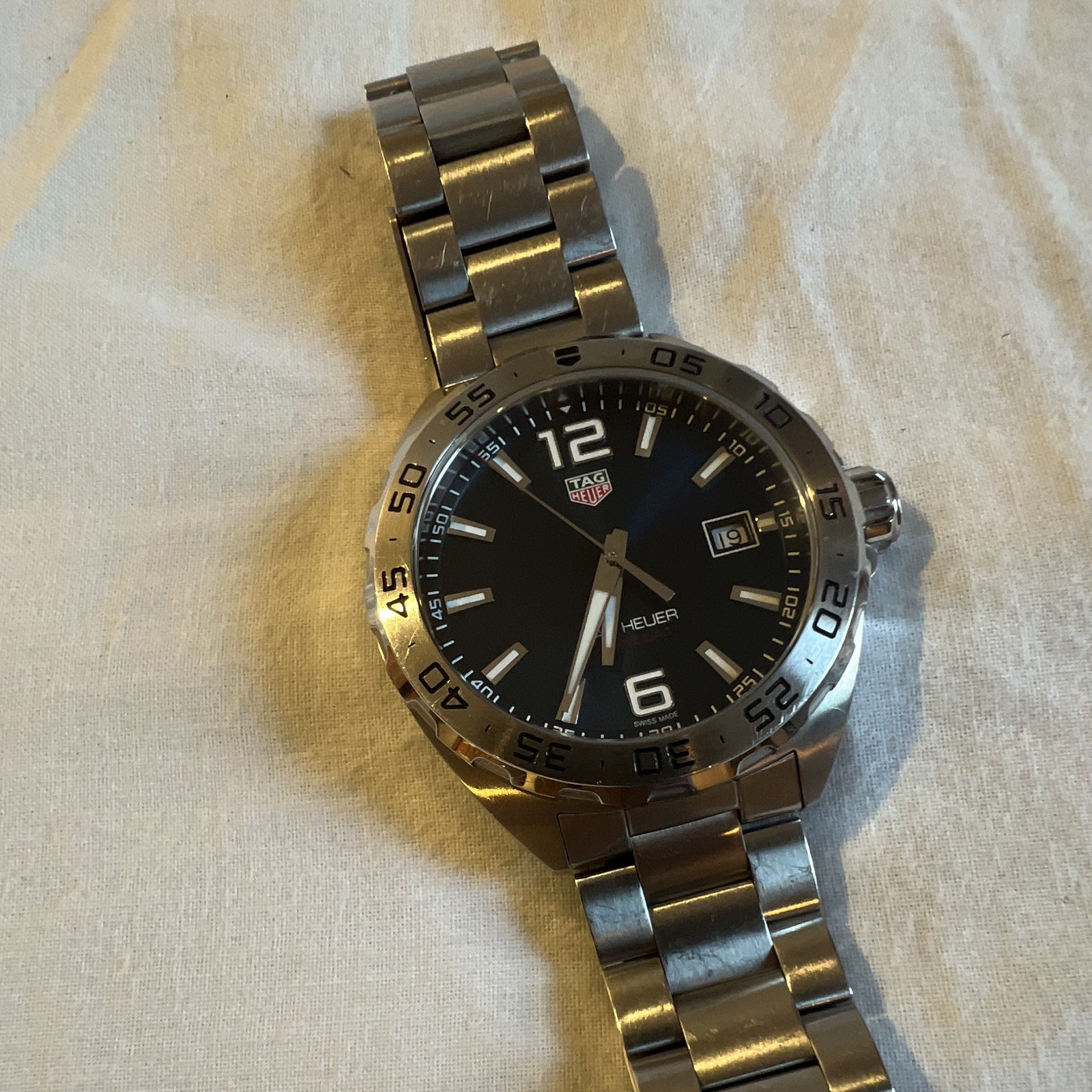 TAG Heuer Formula 1 Quartz 41mm Blue Dial Date Steel Bracelet 200m