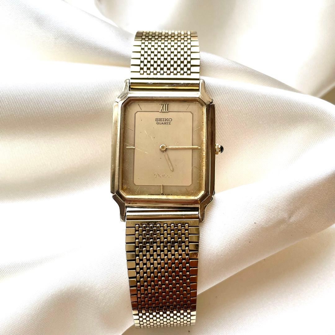 Seiko Dolce Rectangular Quartz Watch 9520 wrist 17cm/6.7in NB/NA