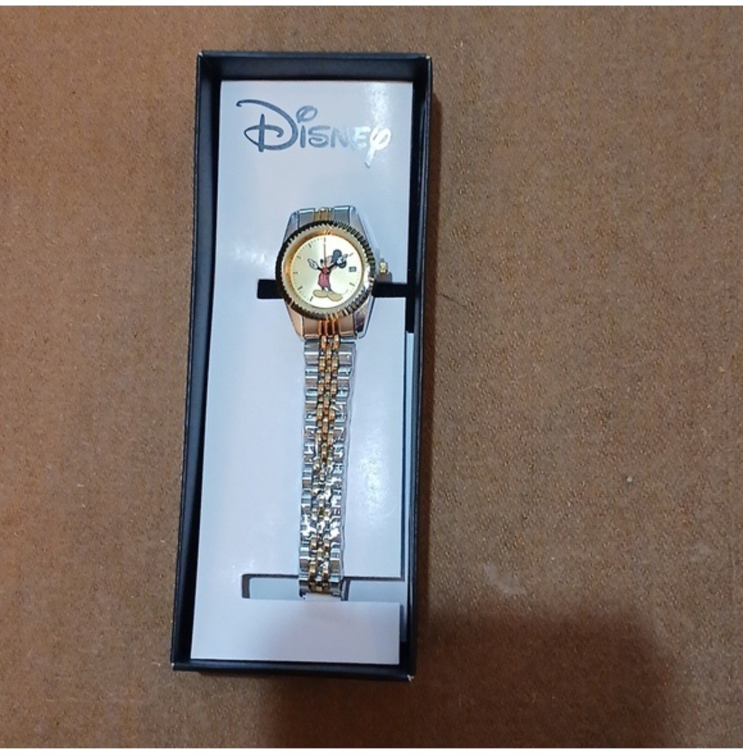 Disney Mickey Mouse Women’s Two-Tone Stainless Steel Bracelet Alloy Watch
