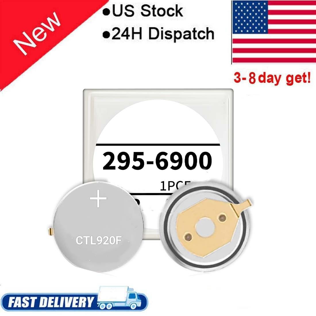 New For Citizen Eco-Drive 295-6900 CTL920F Rechargeable Battery Capacitor Sealed
