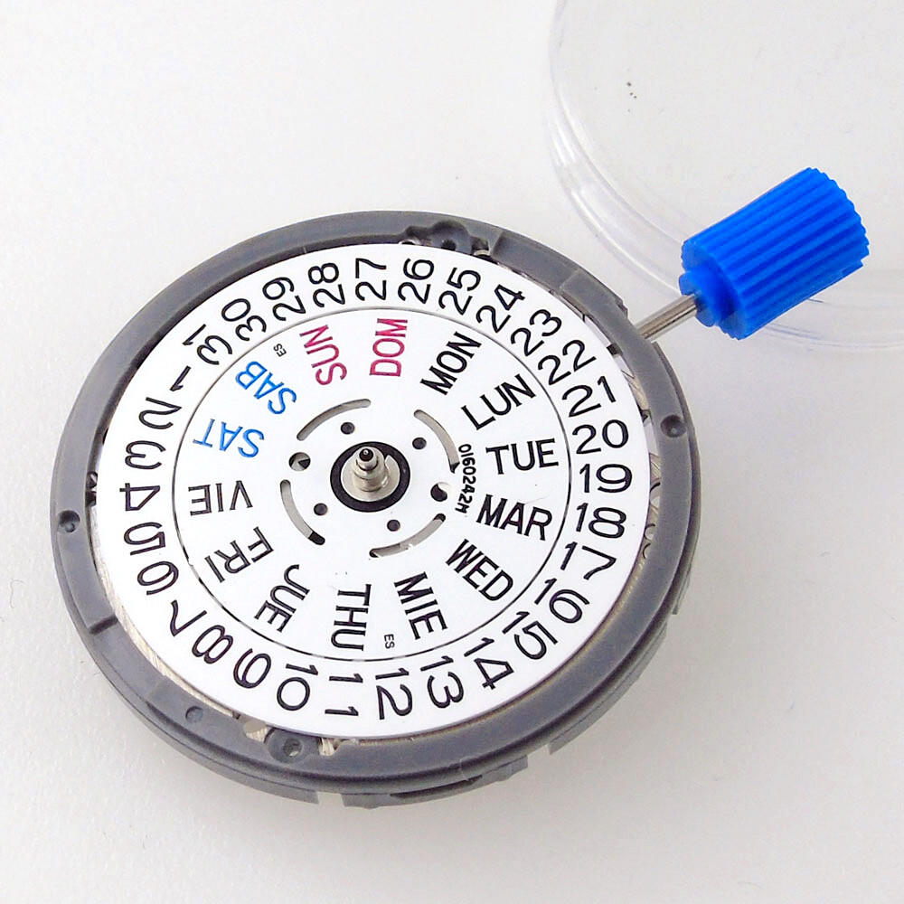 English SPANISH NH36 NH36A mechanical auto movement 3 o’clock/3. 8 o’clock Crown