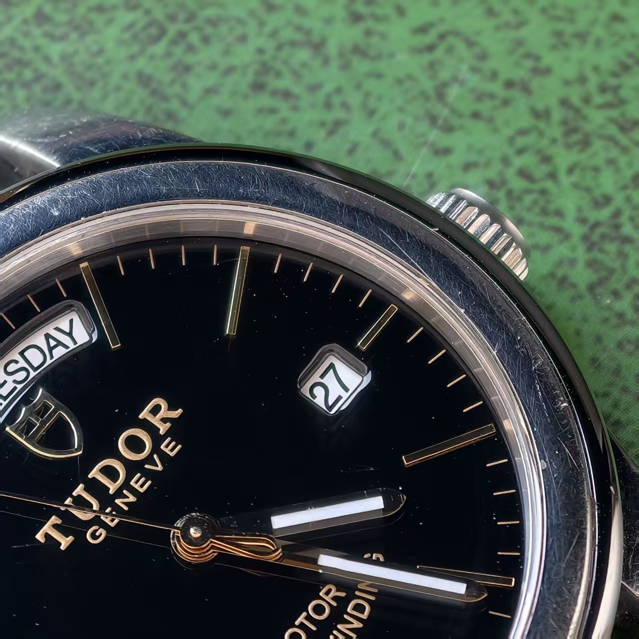 Tudor Black Dial Glamour M56003-0040 Men’s Watch Automatic 39mm Day Date
