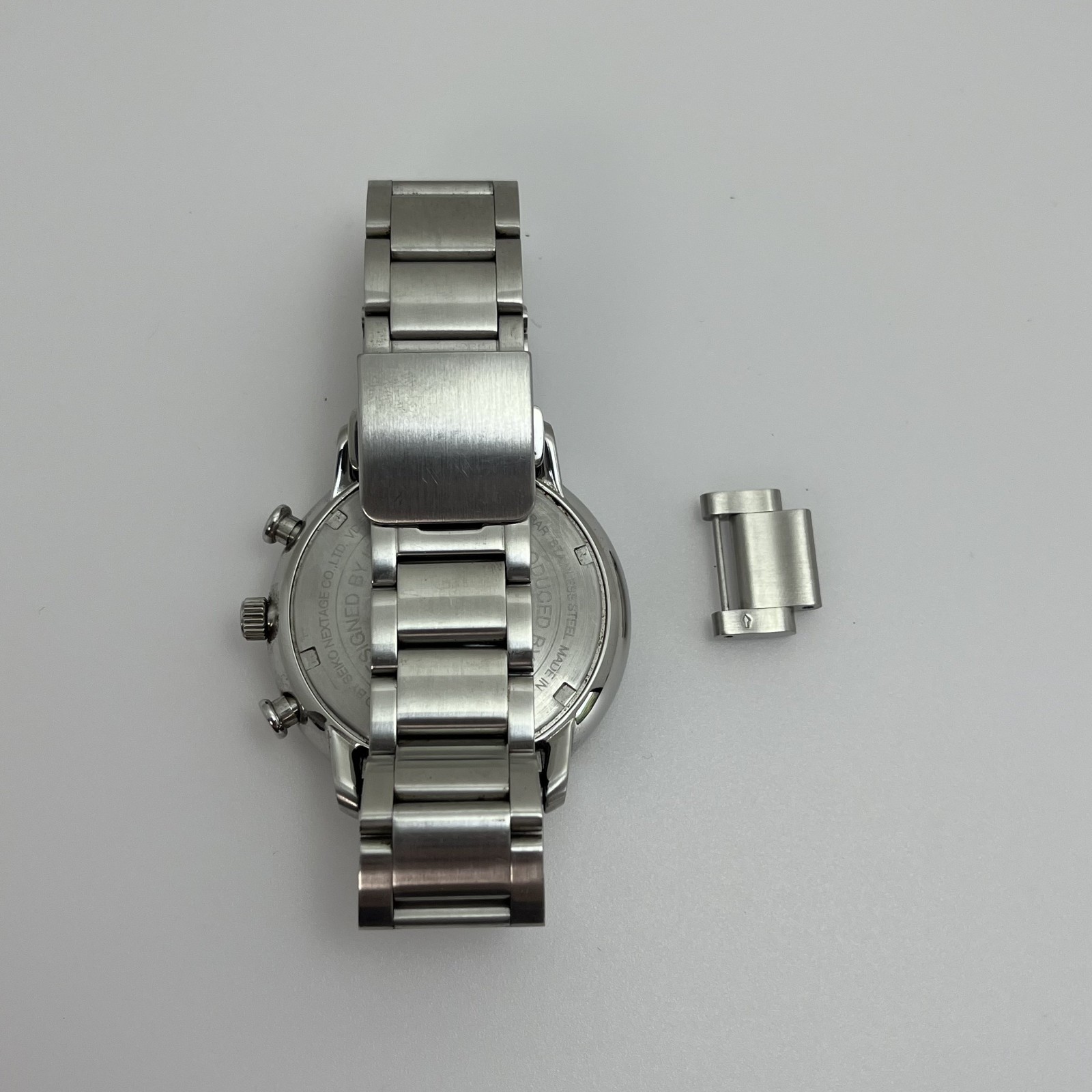 Seiko Issey Miyake C by ICHIRO IWASAKI Qz White Dial SS Band Watch Japan#506B