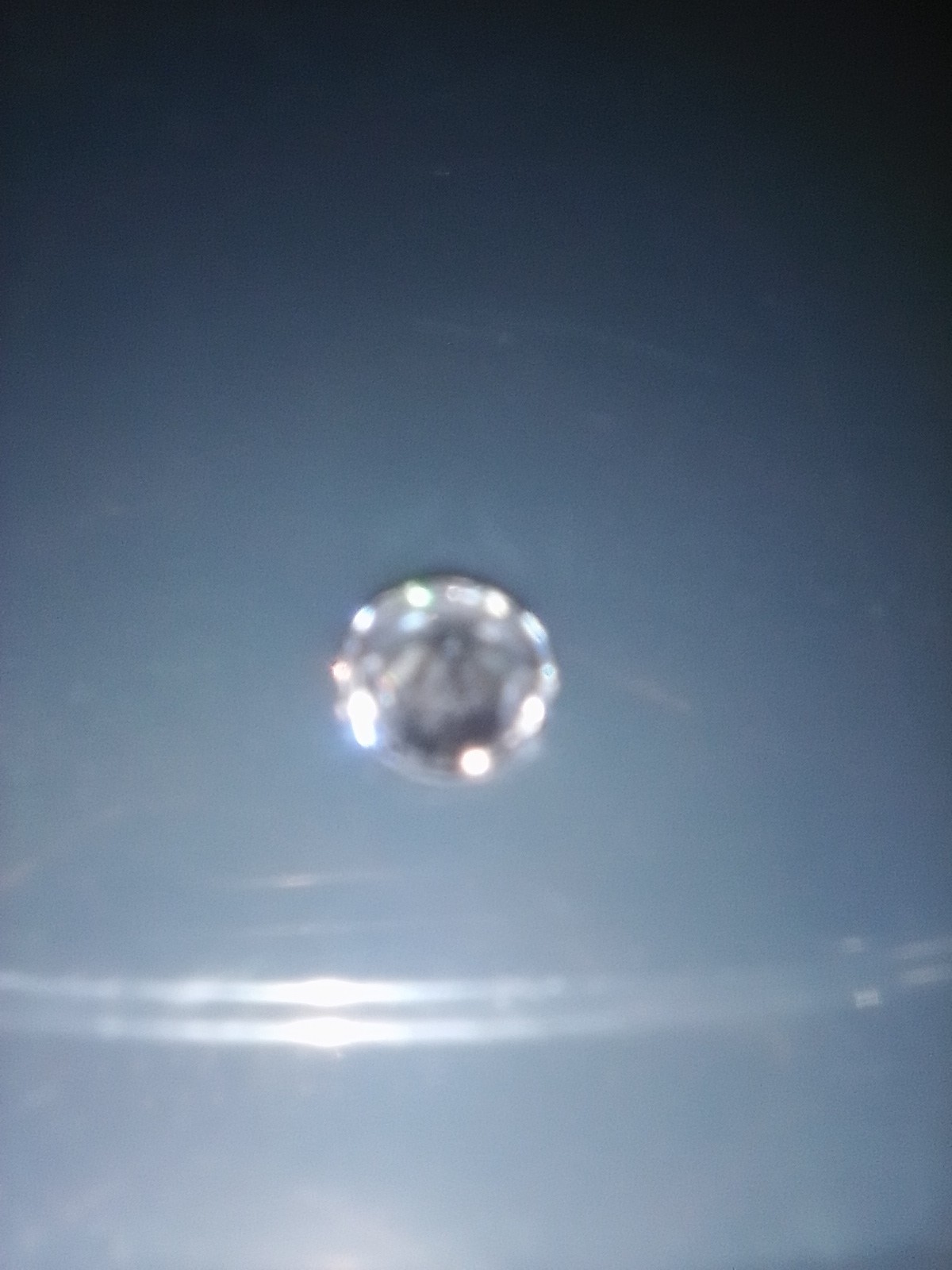 White/Clear Transparent Round Cut Faceted Loose Crystal Gemstone, 1 Piece