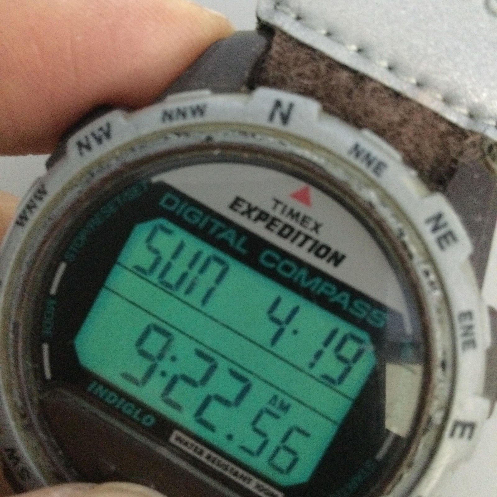 Vintage Timex Expedition Men Watch 42mm Digital Compass Indiglo WR 100M