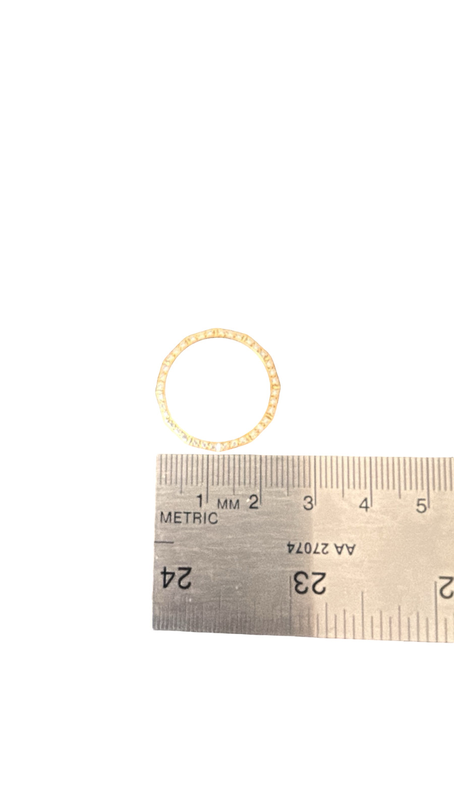 18k Gold and Diamond Baume Mercier Watch Bezel for Parts