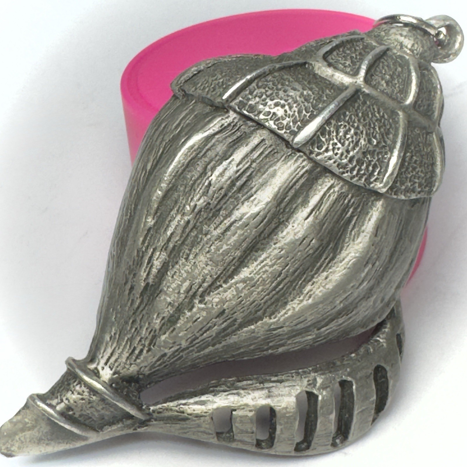 Vintage Pendant 3pc Lot Silver Pewter Sun Face Shell Seagull Some Signed