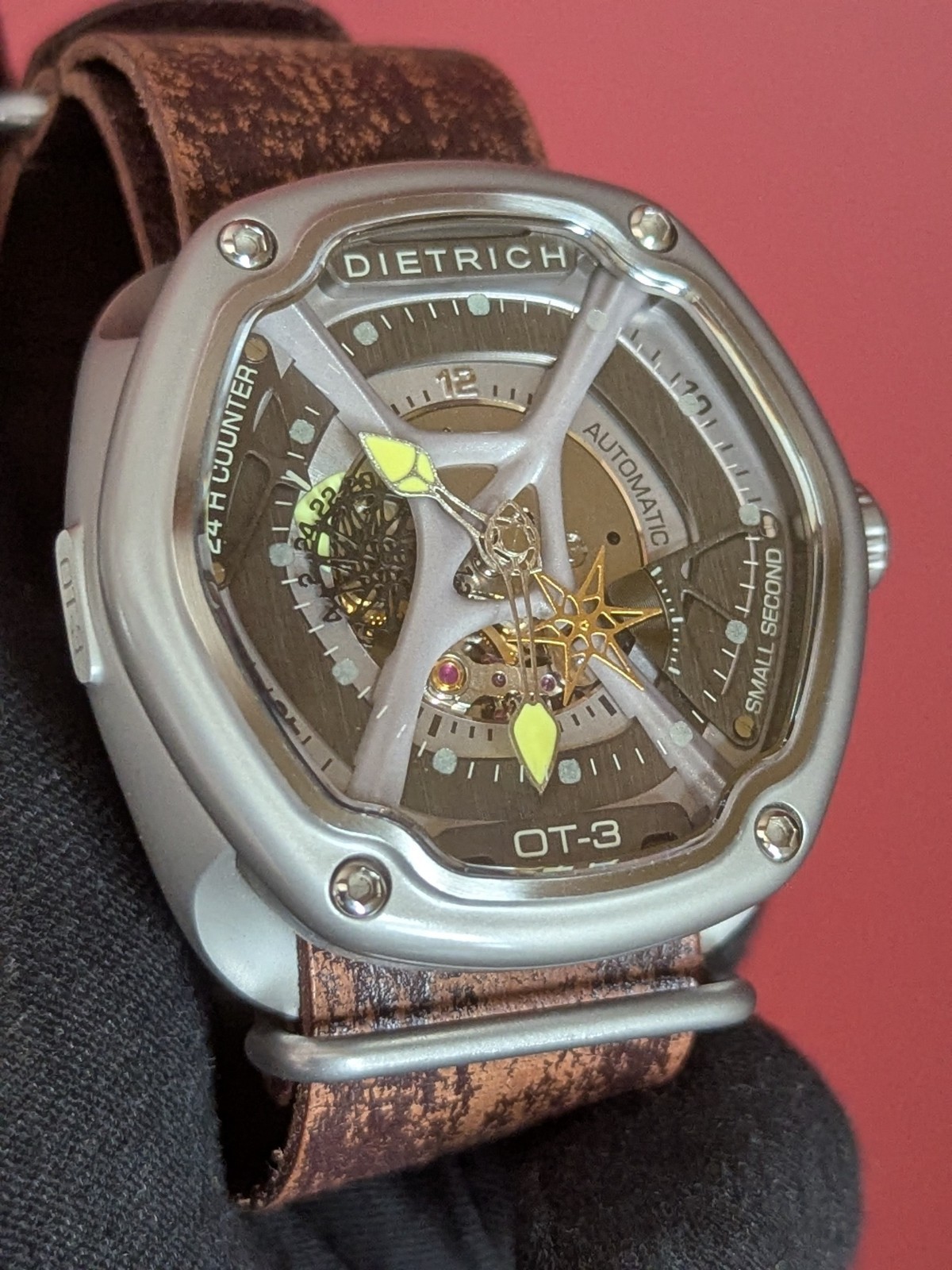 Dietrich OT3 Organic Time Mechanical Automatic Multi Layer Dial Partial Skeleton