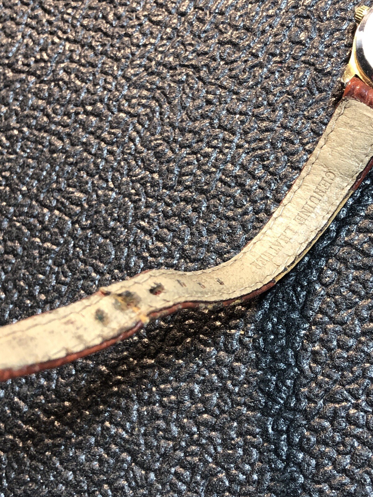 Vintage PEUGEOT Women’s Sun/Moon Phase Watch Gold Tone 24mm For PARTS/REPAIR