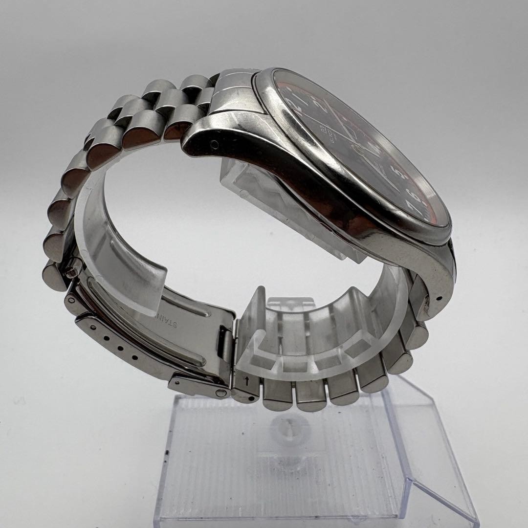 Glycine Combat 3868 Automatic Black Dial Steel Bracelet Sapphire Exhibition