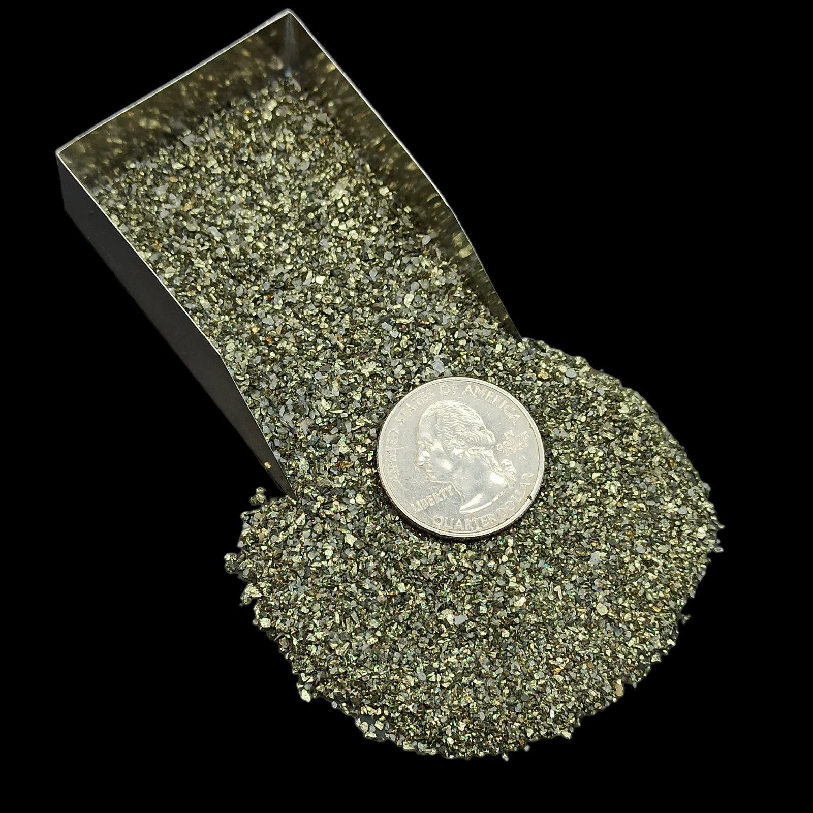 Chalcopyrite 0.5-1mm Stone Granules for Resin Jewelry Decor