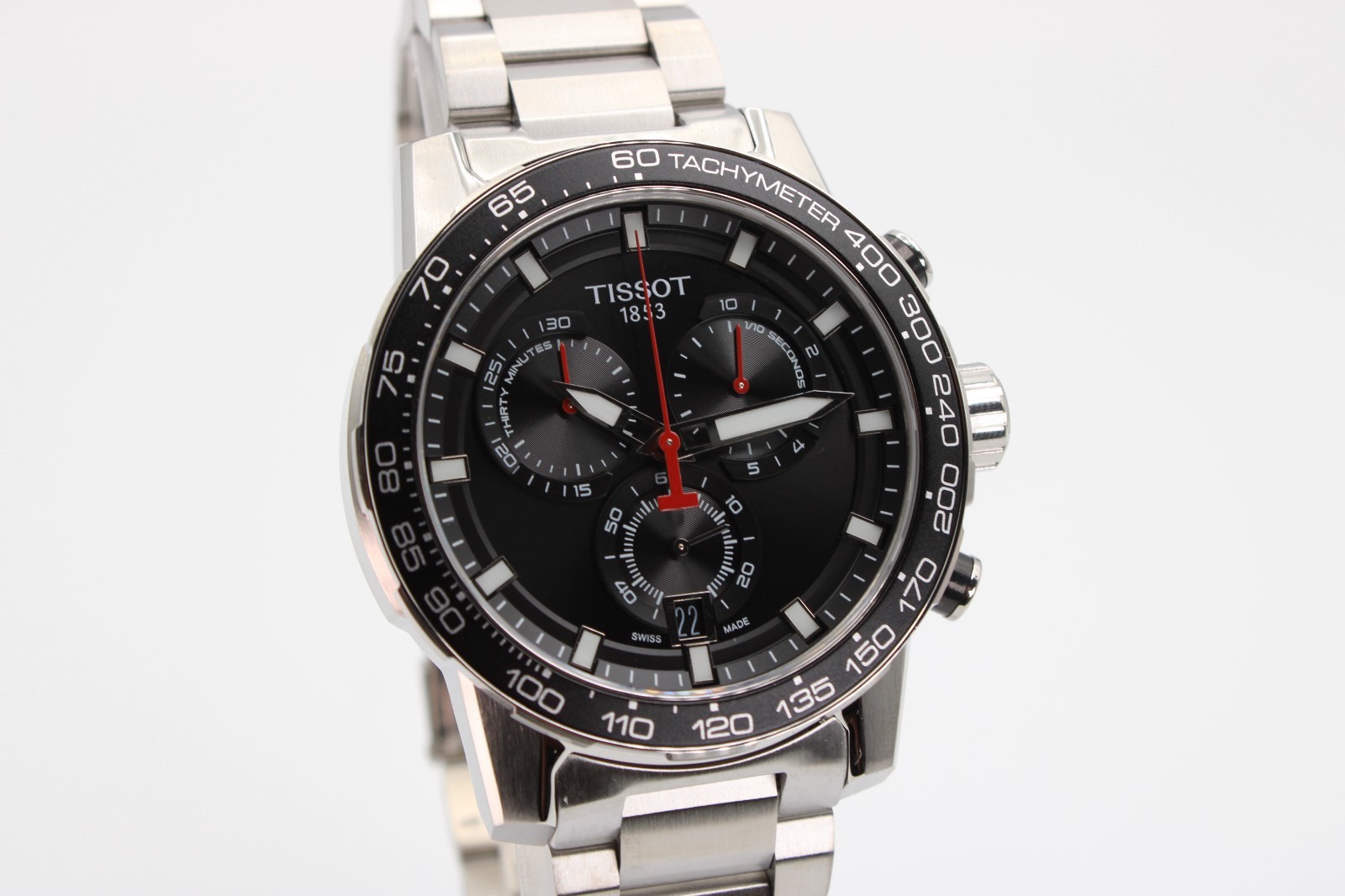 TISSOT Supersport Chrono T125.617.11.051.00 Quartz Black Dial Men’s Watch 45.5mm