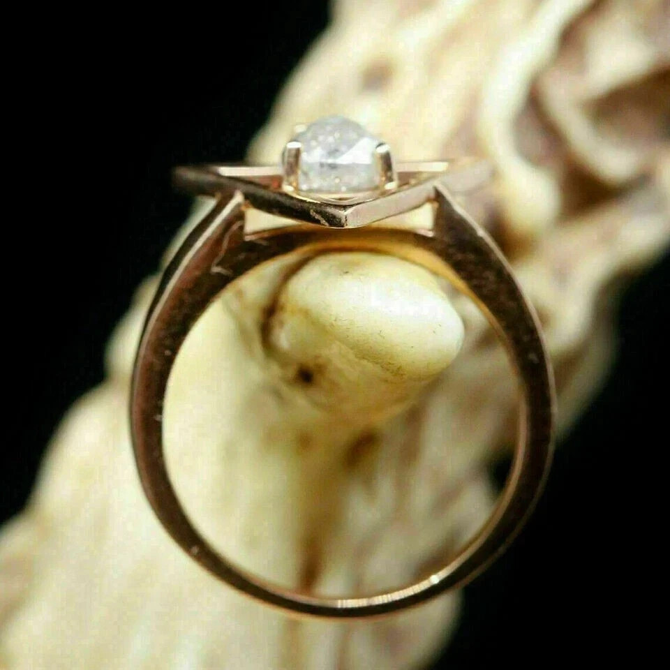1.50Ct Pear Cut lab created Diamond Solitaire Engagement Ring Rose Gold Finish