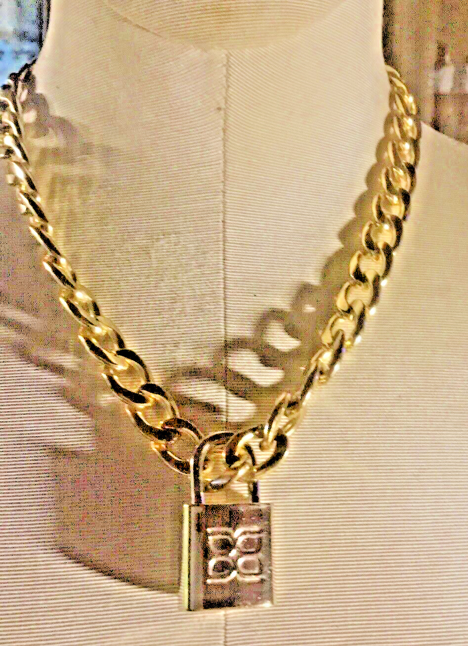 Basic Brothers Lock Heavy Chain Chunky Lock Chain 18 Inches Heavy “Bros”