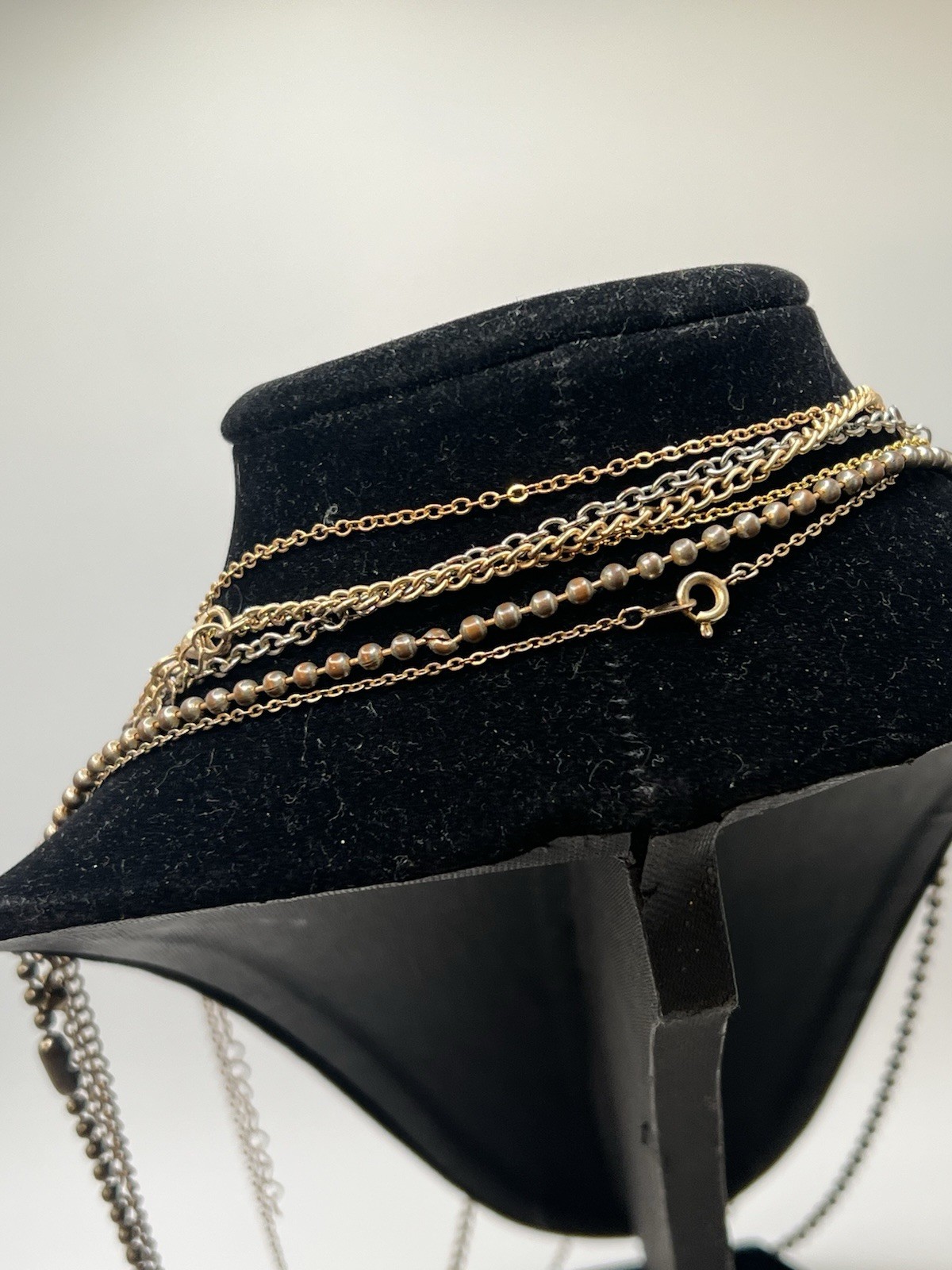 Fashion Jewelry Mixed Lot 10pc Gold Tone Necklaces Chains & Pendants Metal